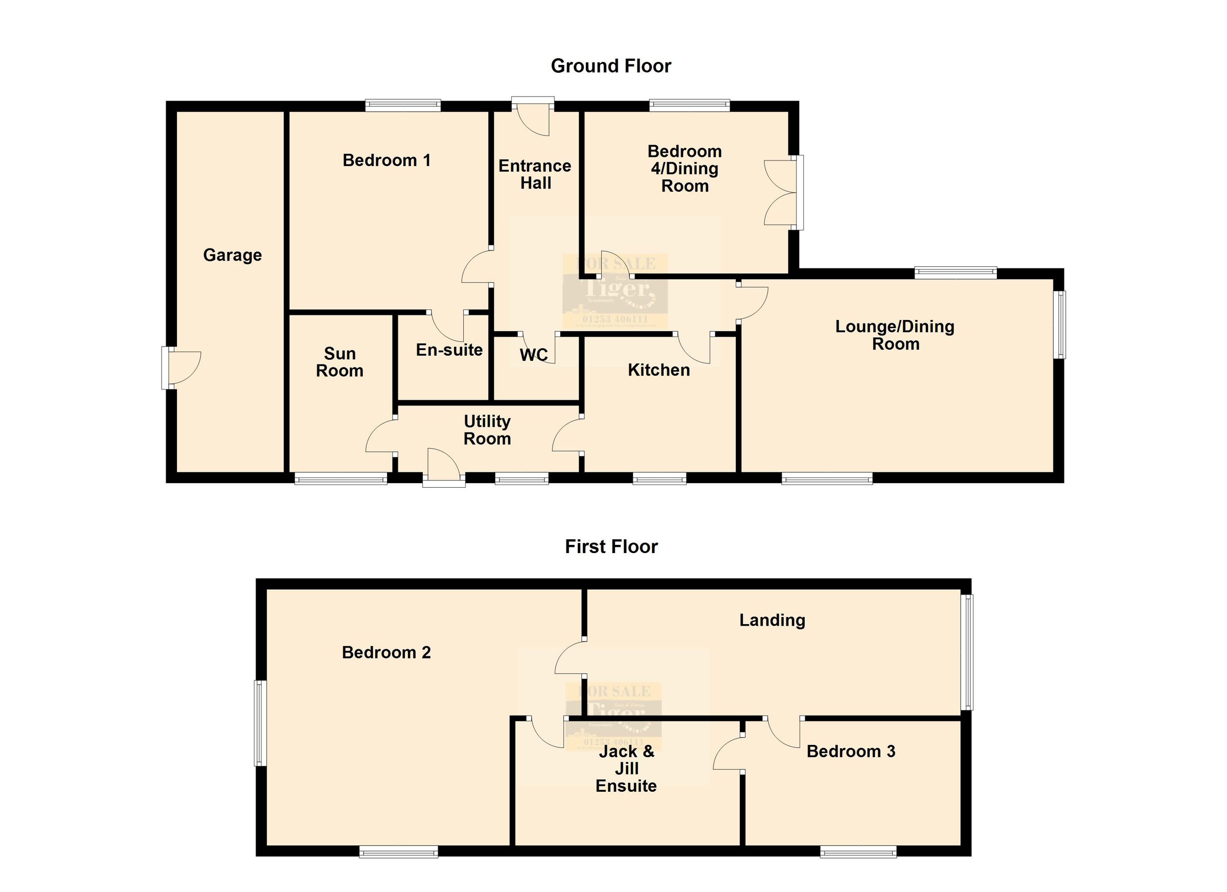 4 bed detached house for sale in Lydiate Lane, ClaughtonOnBrock