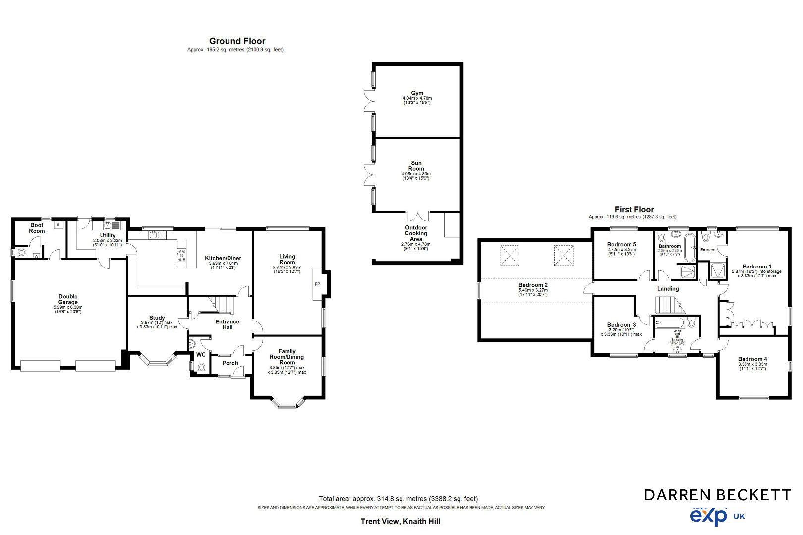 5 bed detached house for sale in Trent View, Knaith Hill, Knaith