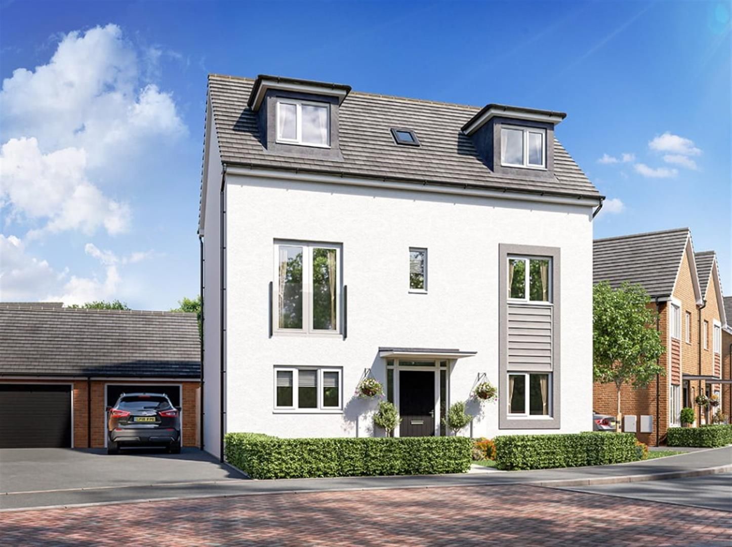New home, 4 bed detached house for sale in Queens Way, Glan Llyn