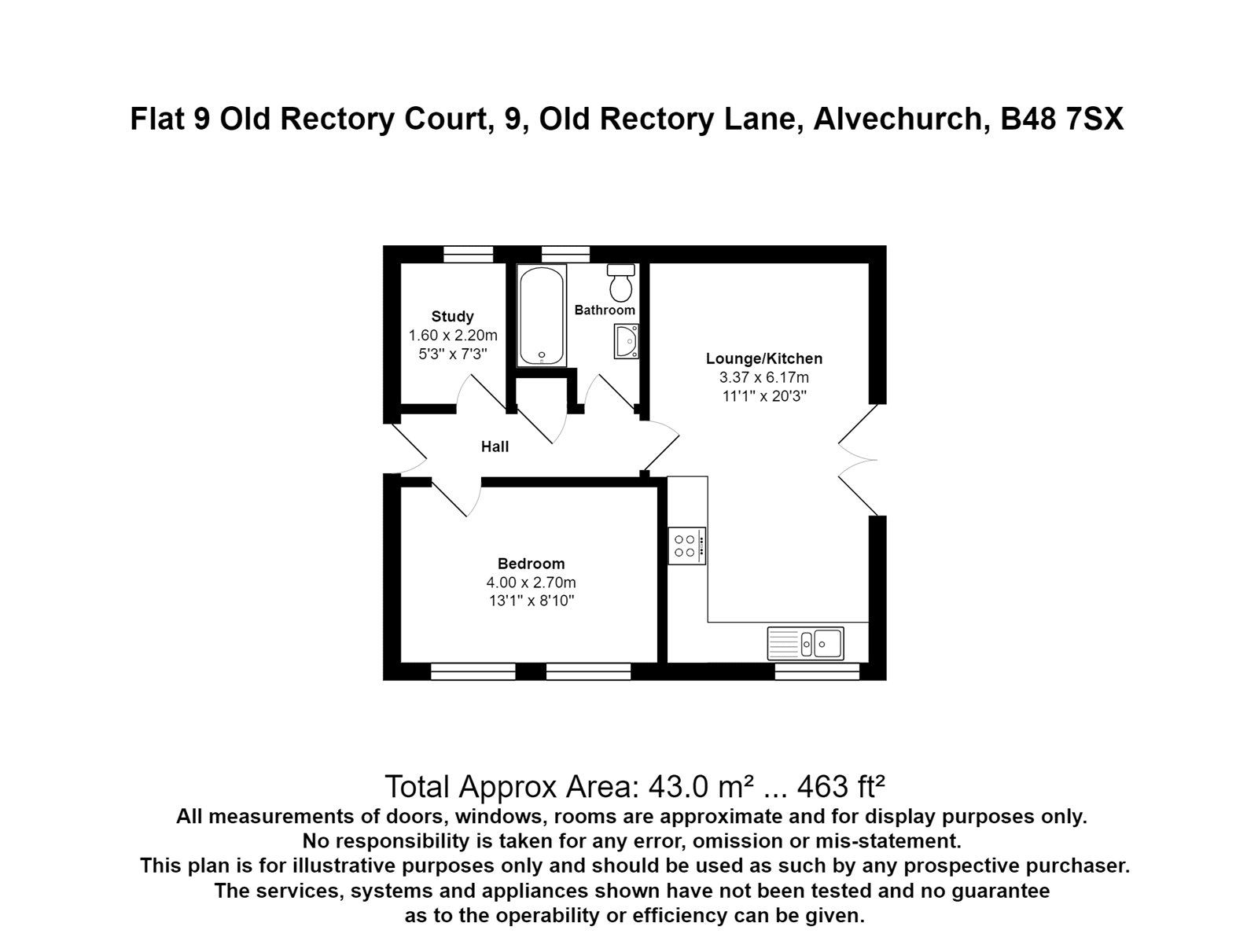 1 bed flat for sale in Old Rectory Lane, Alvechurch, Birmingham B48 Zoopla