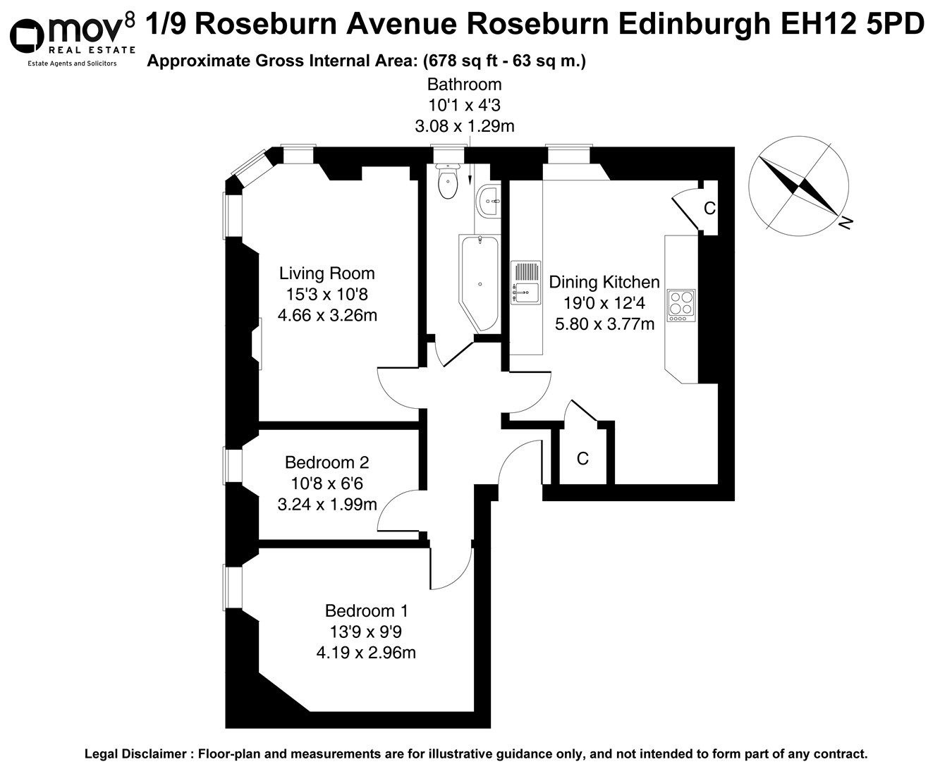 2 bed flat for sale in Roseburn Avenue, Edinburgh EH12 Zoopla