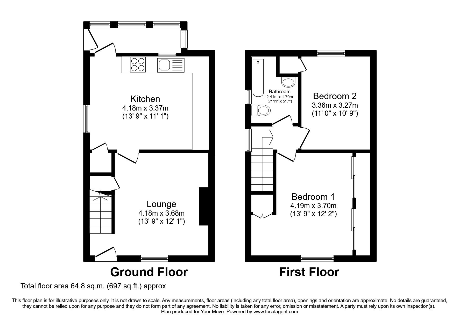 2 bed end terrace house for sale in Barnsley Road, Thorpe Hesley
