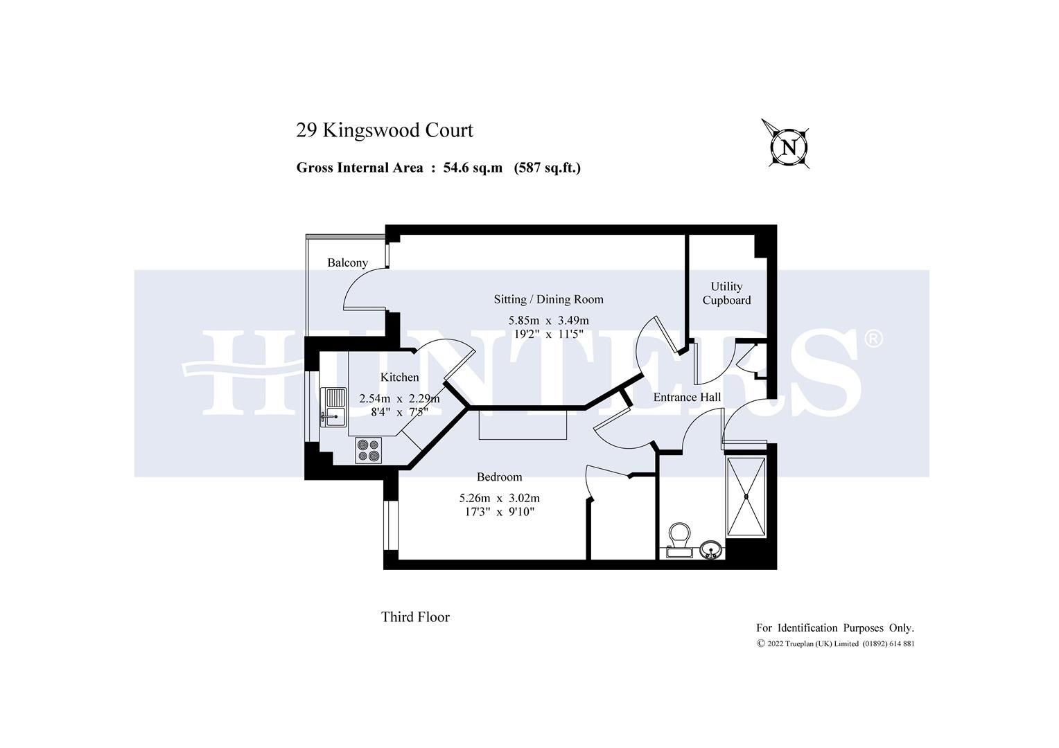 1 bed property for sale in Kingswood Court, Sidcup Hill, Sidcup DA14