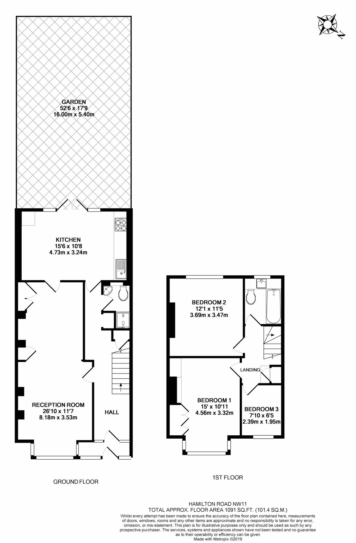 3 bed terraced house for sale in Hamilton Road, London NW11 Zoopla