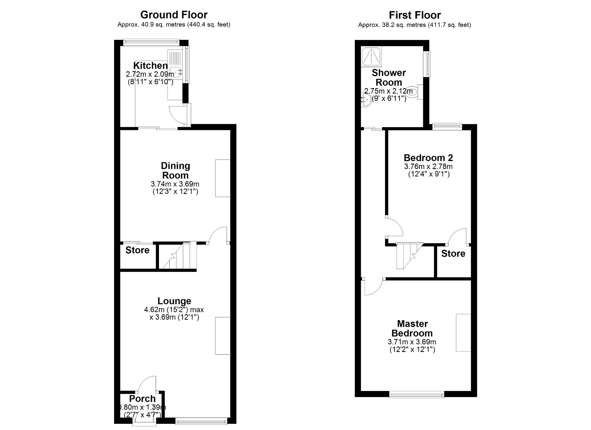 2 bed terraced house for sale in Rotherham Road, Dinnington, Sheffield