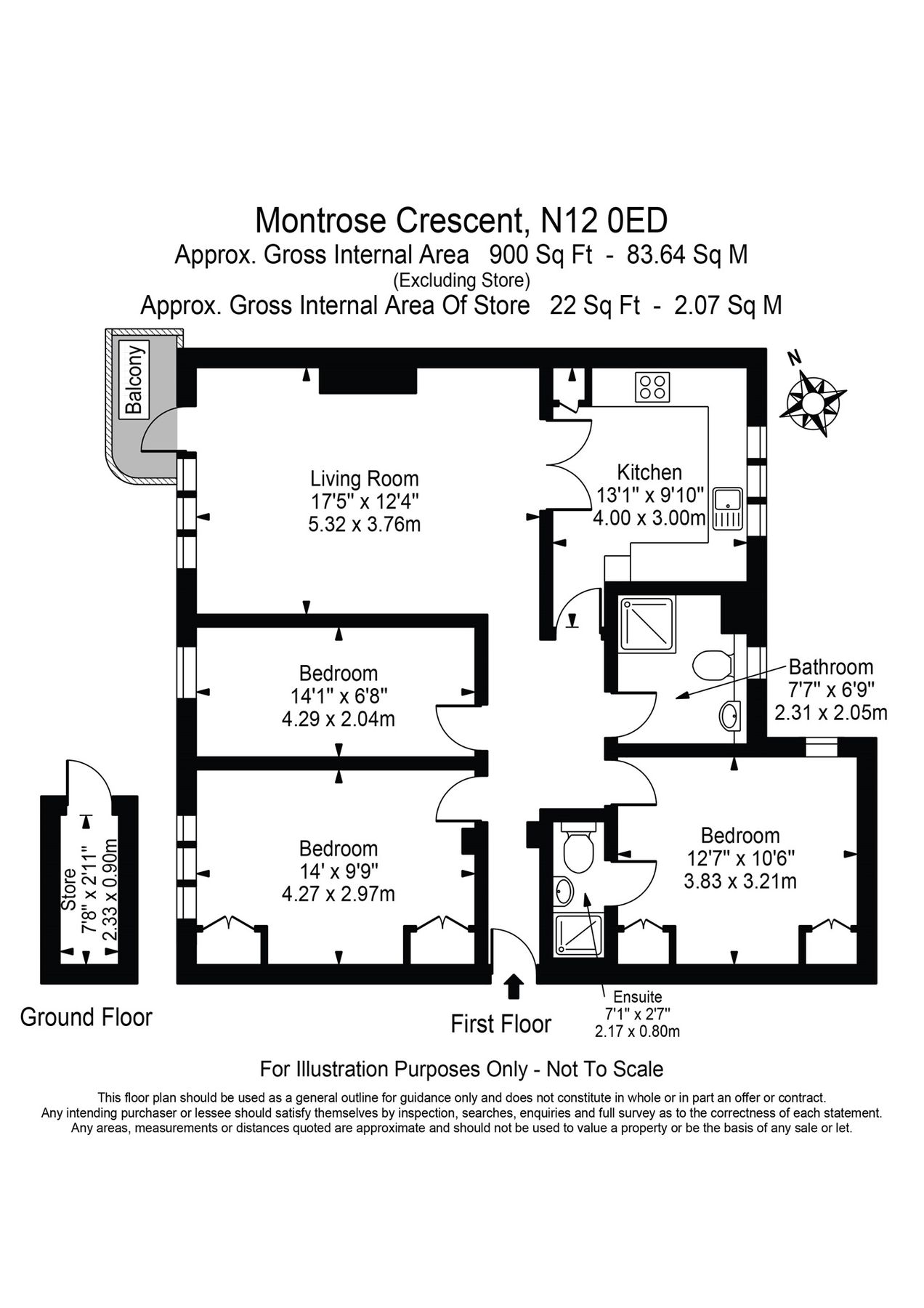 3 bed flat for sale in Montrose Crescent, London N12 Zoopla