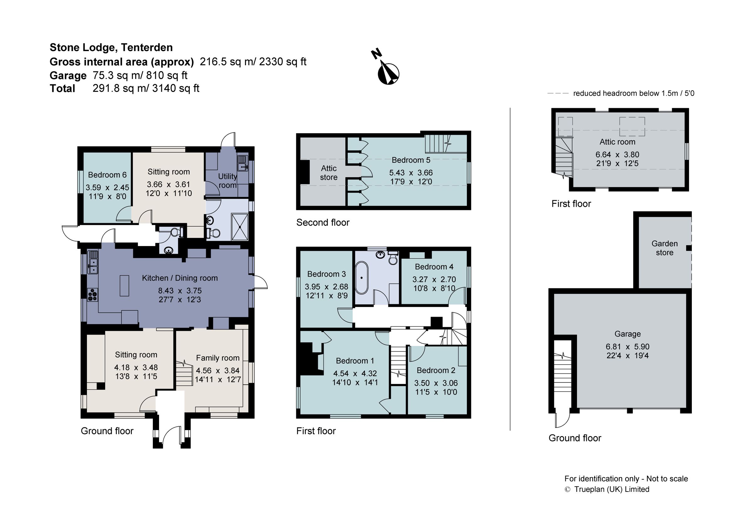 6 bed detached house for sale in Cranbrook Road, Tenterden, Kent TN30