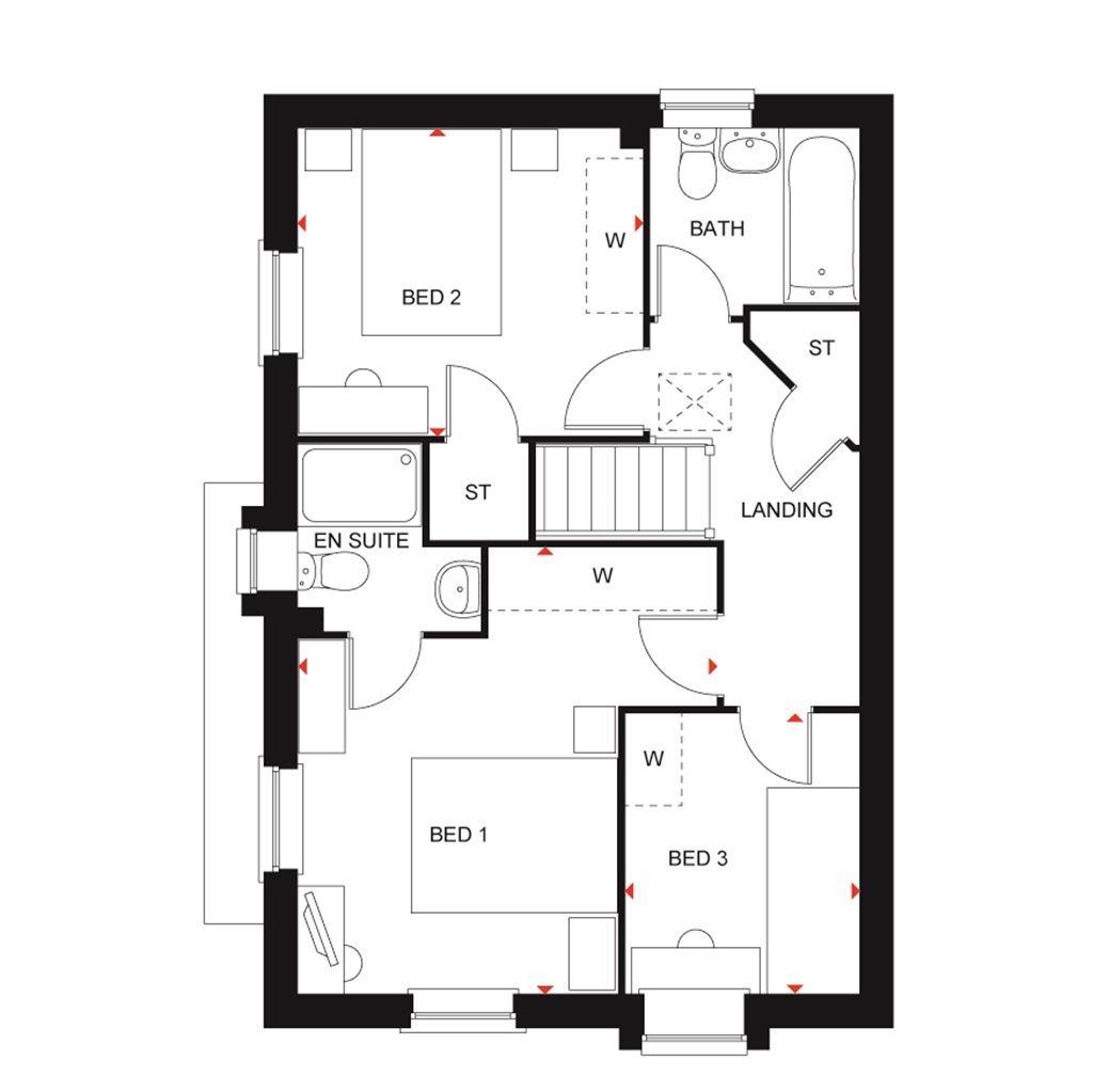 New home, 3 bed detached house for sale in "Hadley" at Wises Lane