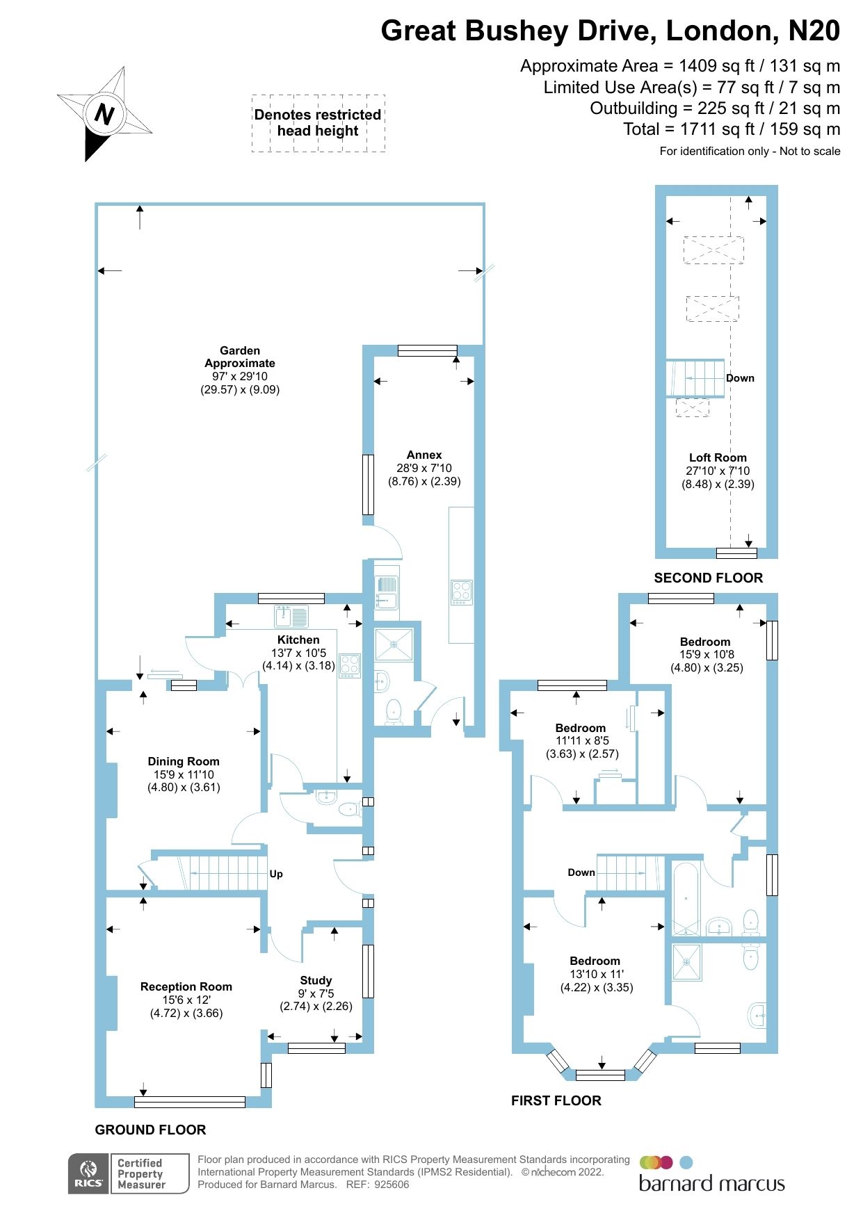 4 bed semidetached house for sale in Great Bushey Drive, Whetstone