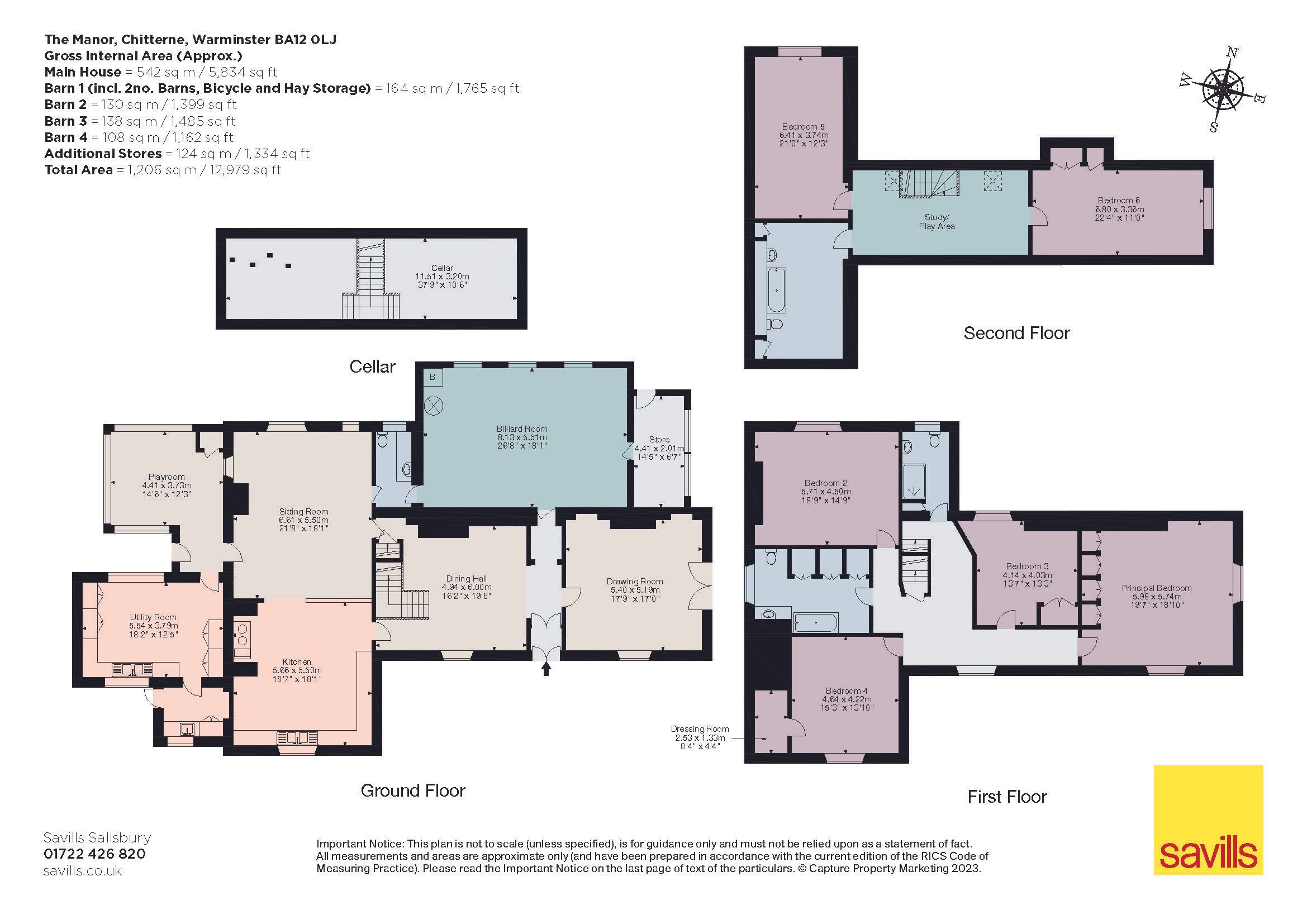 6 bed detached house for sale in Chitterne, Warminster, Wiltshire BA12