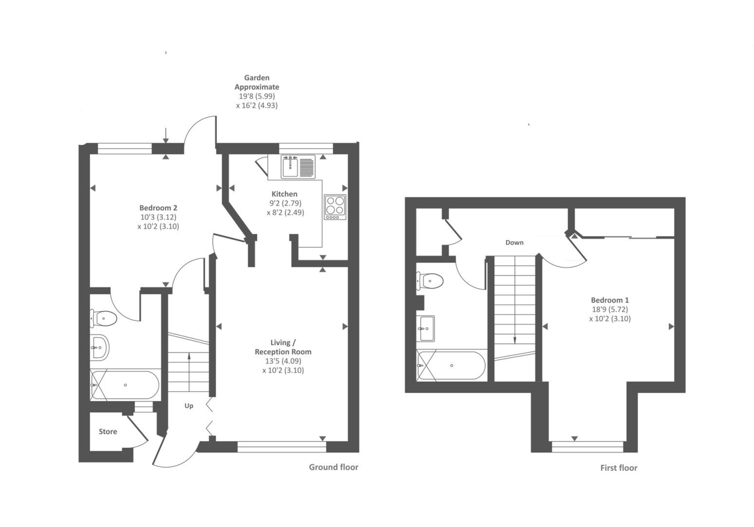 2 bed terraced house for sale in Fairacres Road, Didcot, Oxfordshire