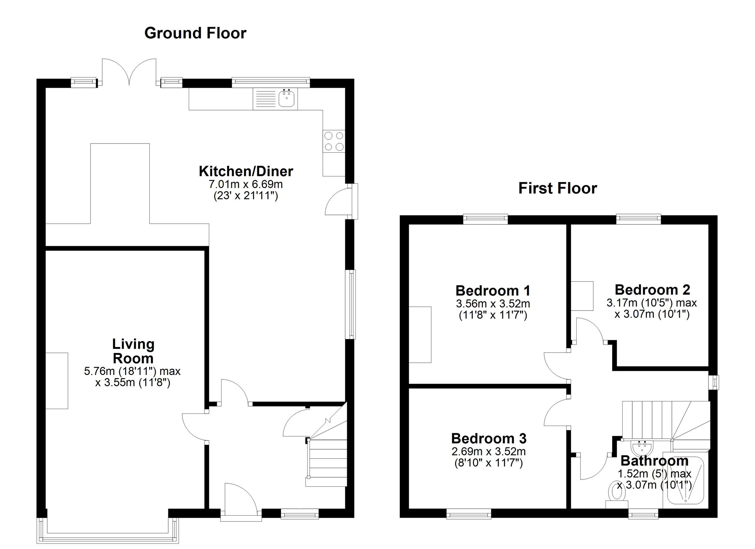 3 bed semidetached house to rent in Hawarden Road, Hope, Wrexham LL12