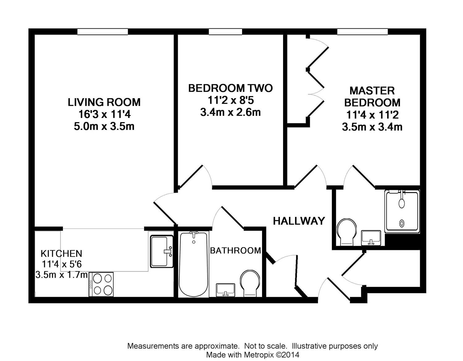 2 bed flat for sale in Sandford Court, Reading Road, Winnersh