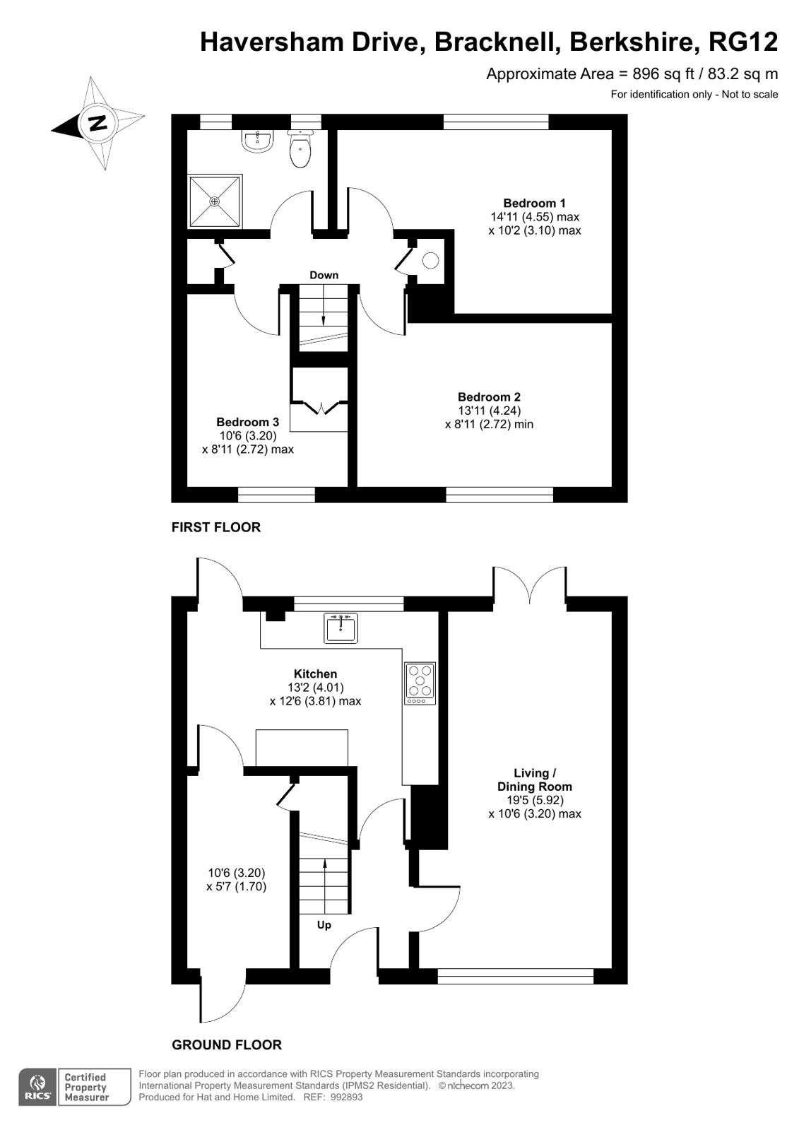 3 bed terraced house for sale in Haversham Drive, Bracknell, Berkshire