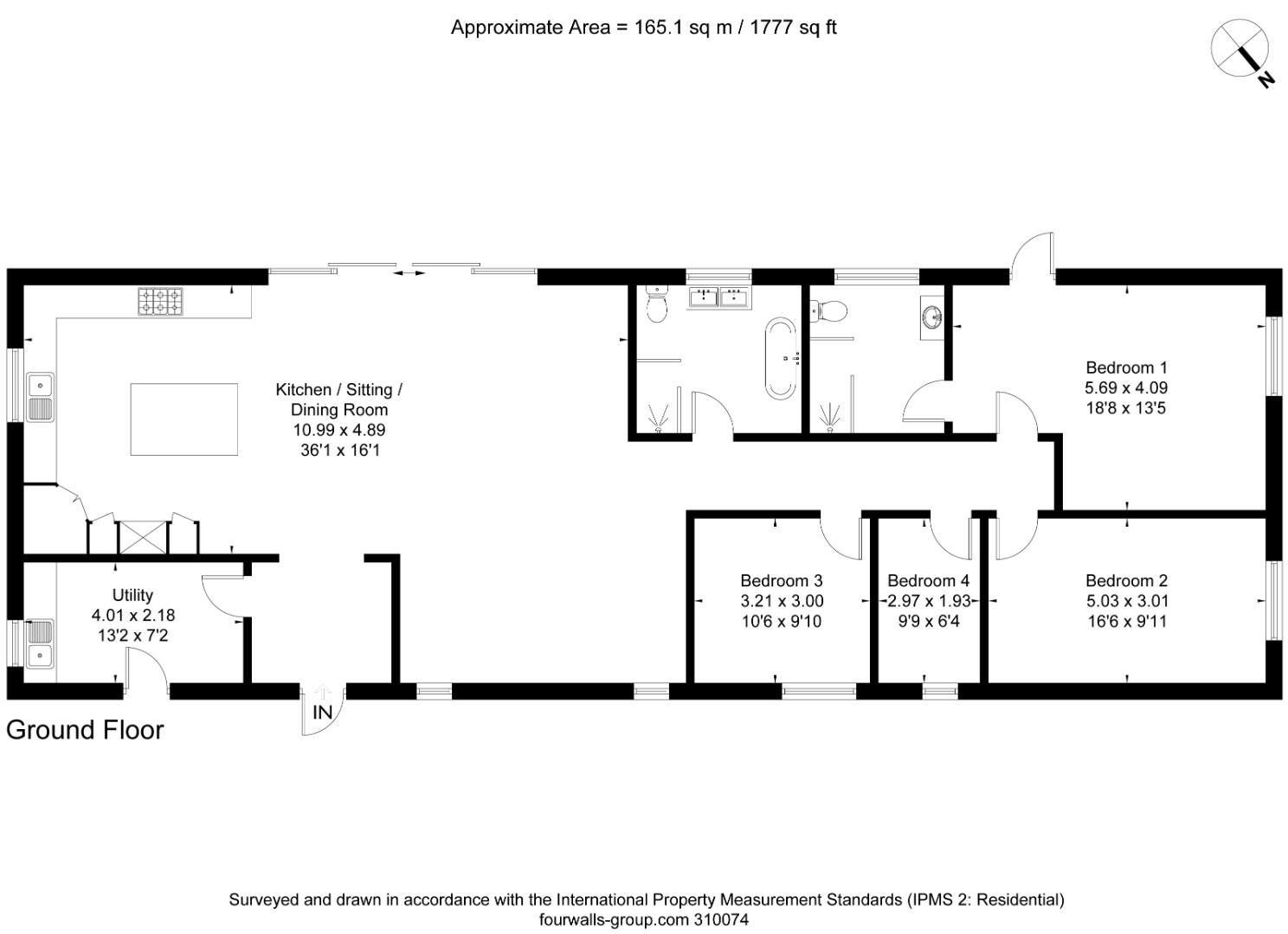 New home, 4 bed barn conversion for sale in Shrewton Road, Chitterne