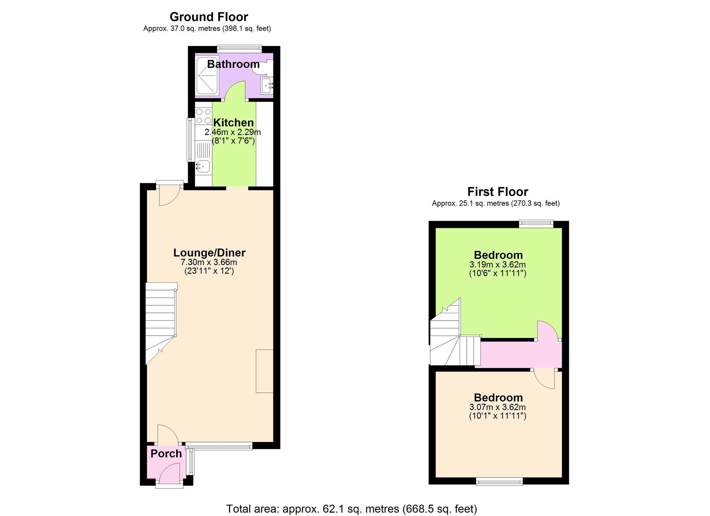 2 bed terraced house for sale in Kings Terrace, Sutton Lane, Langley