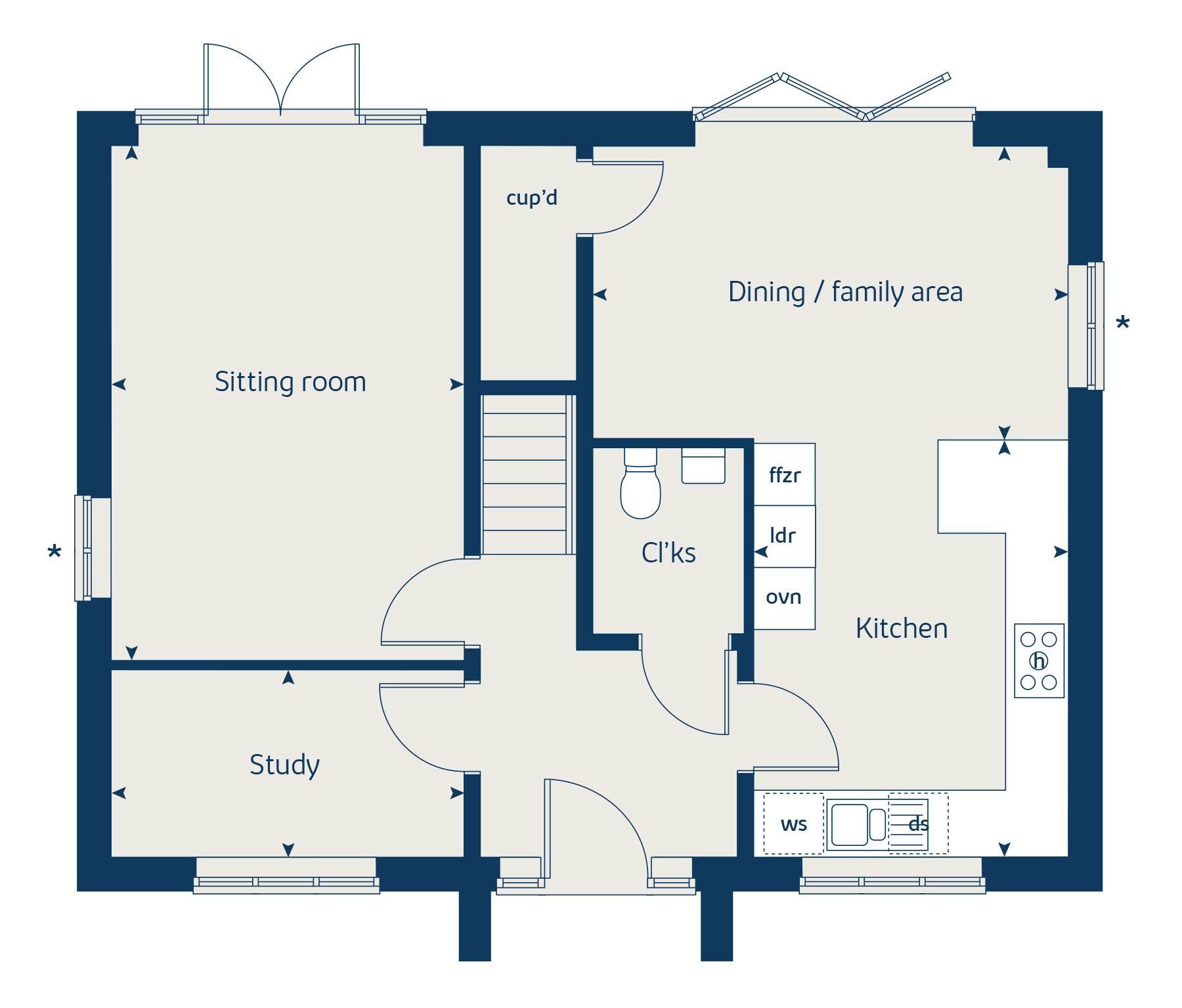 New home, 4 bed detached house for sale in "Chestnut" at Park Road, Hellingly, Hailsham BN27
