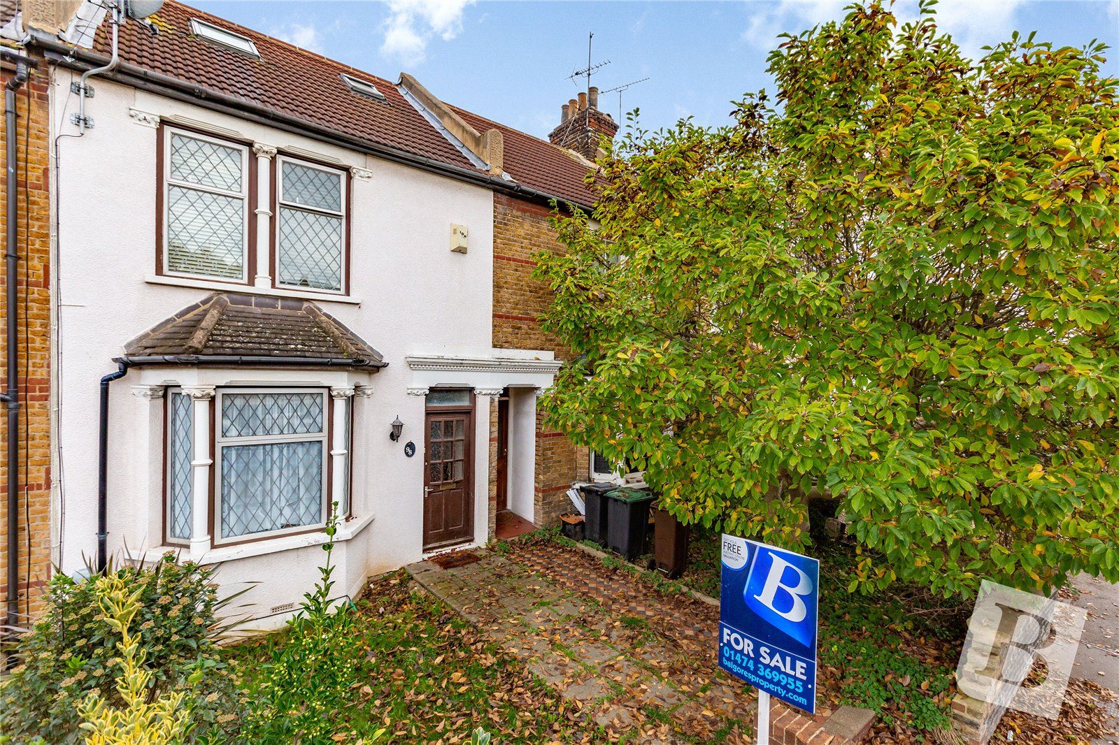 4 bed terraced house for sale in Singlewell Road, Gravesend, Kent DA11