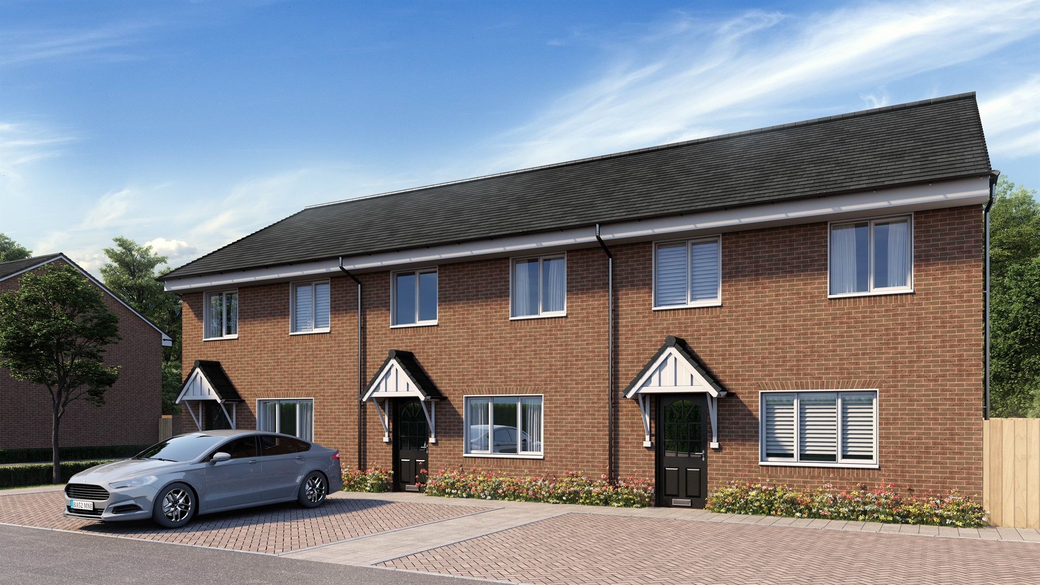 New home, 3 bed end terrace house for sale in Bunkers Hill Lane