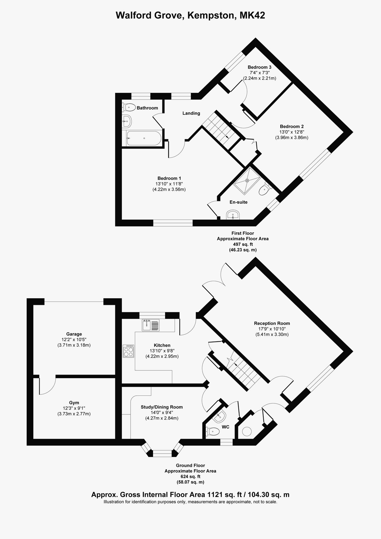 3 bed linkdetached house for sale in Walford Grove, Kempston MK42 Zoopla