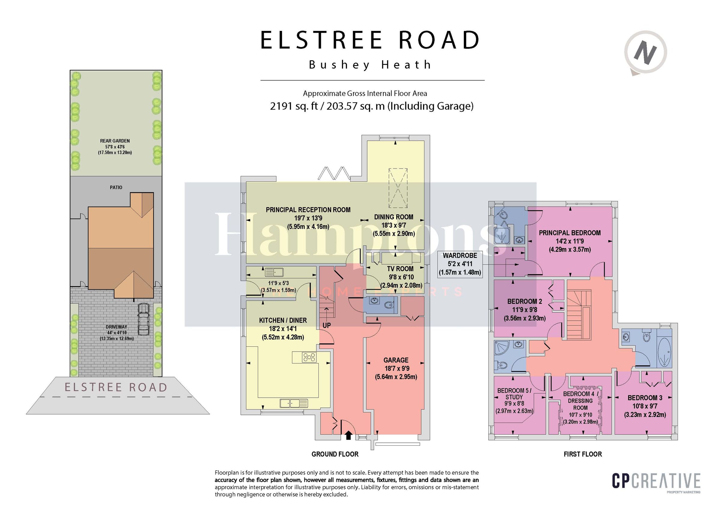 5 bed detached house for sale in Elstree Road, Bushey Heath