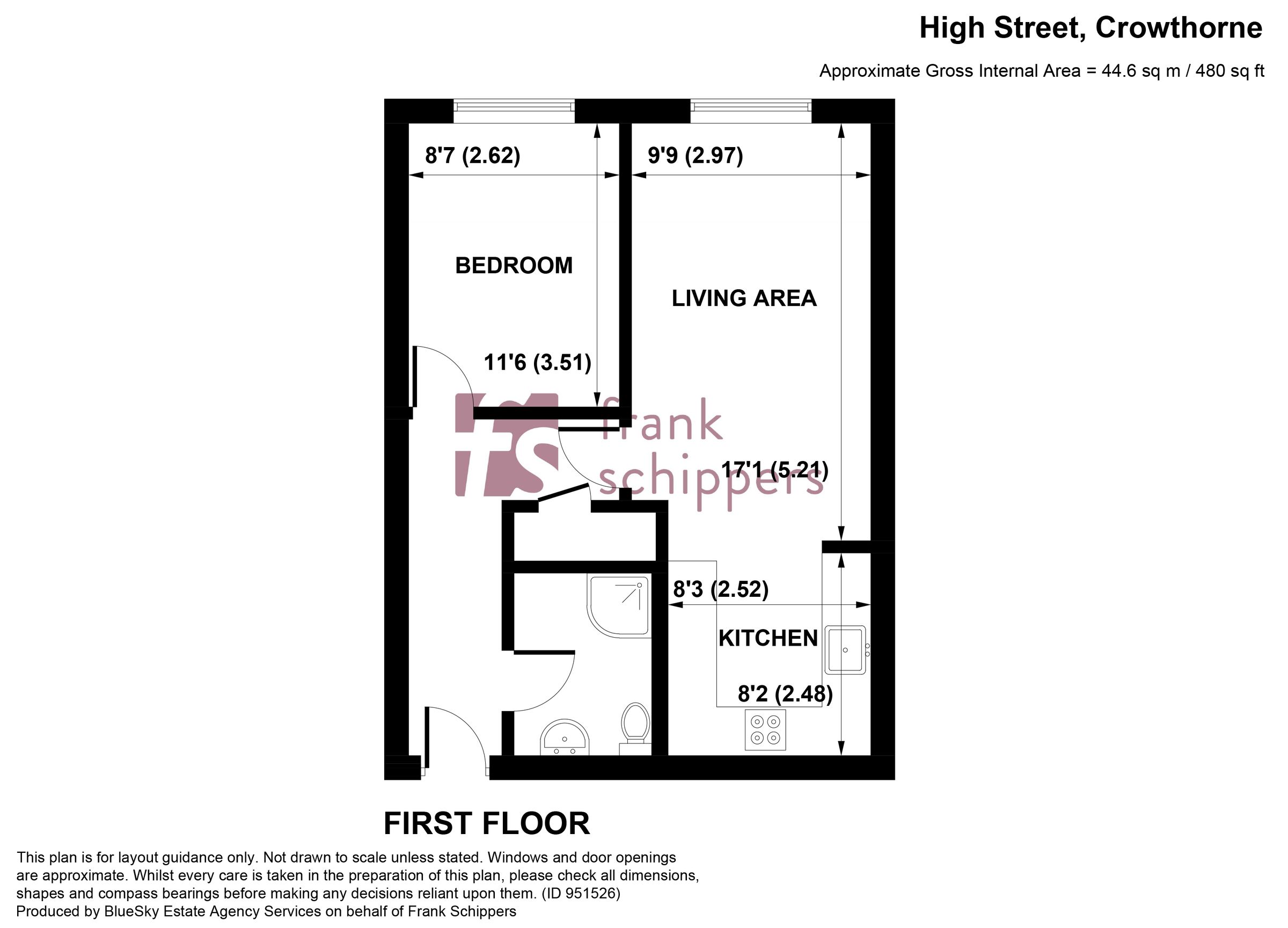 1 bed flat for sale in Twelve Trees House, Cambridge Road, Crowthorne