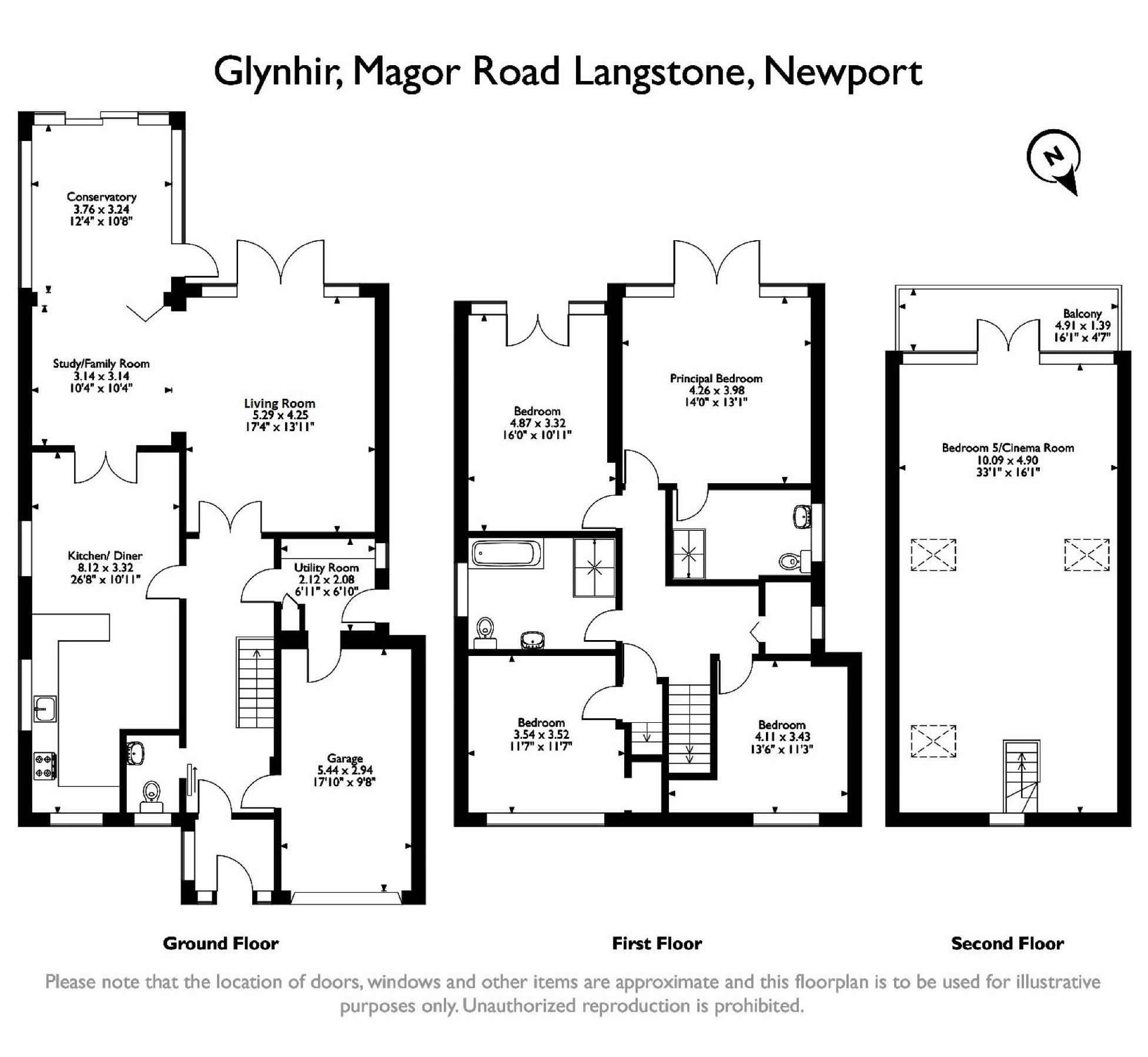 5 bed detached house for sale in Magor Road, Langstone, Newport NP18