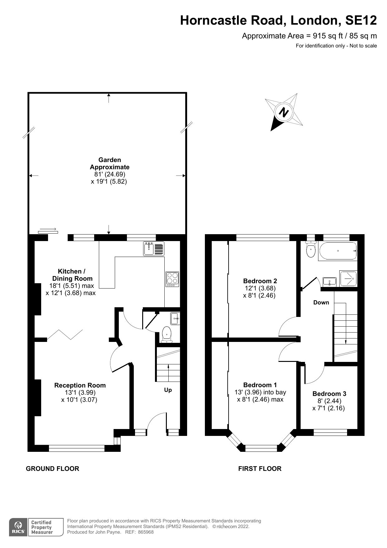 3 bed terraced house for sale in Horncastle Road, London SE12 Zoopla