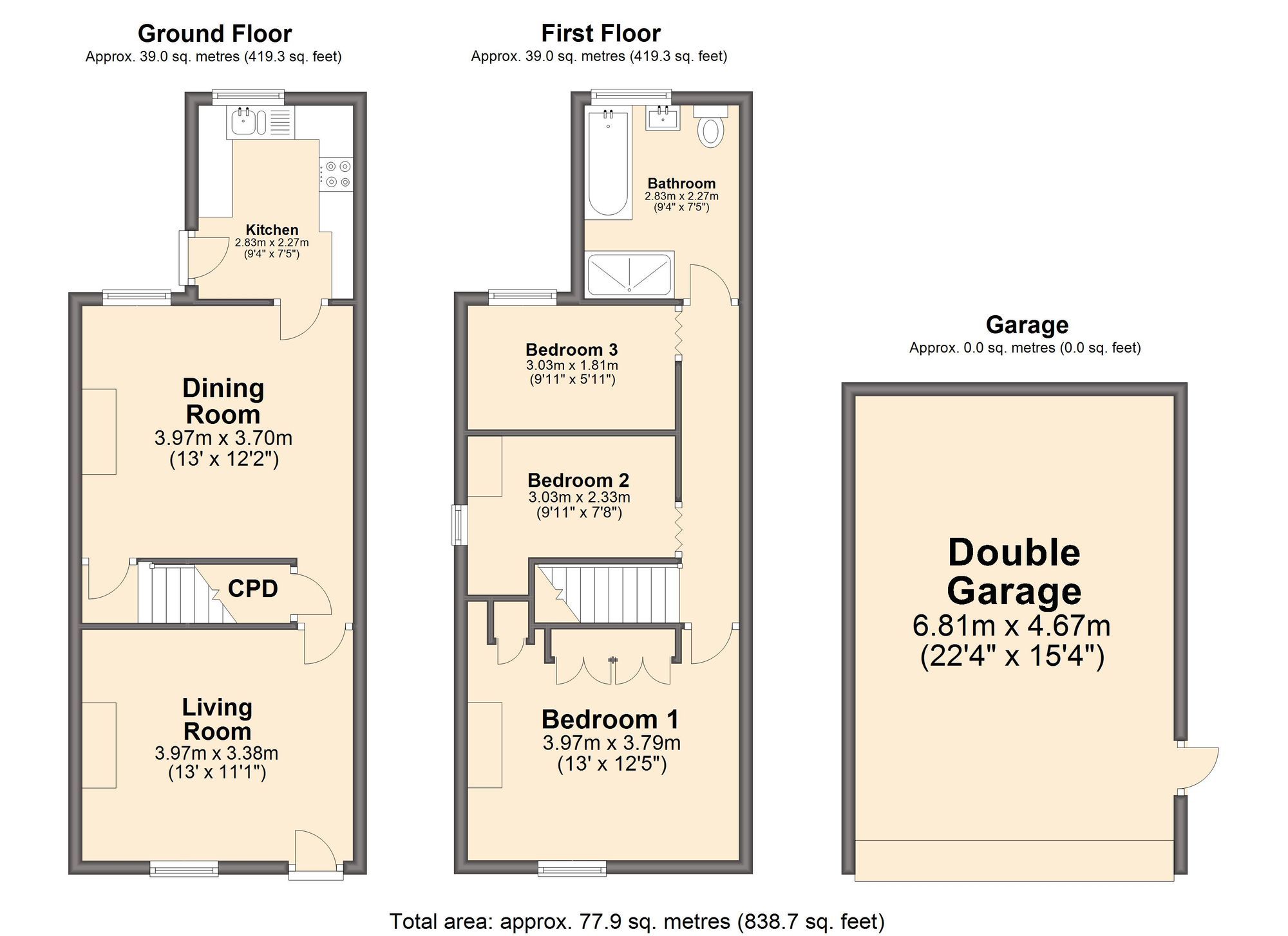 3 bed end terrace house for sale in Williamthorpe Road, North Wingfield