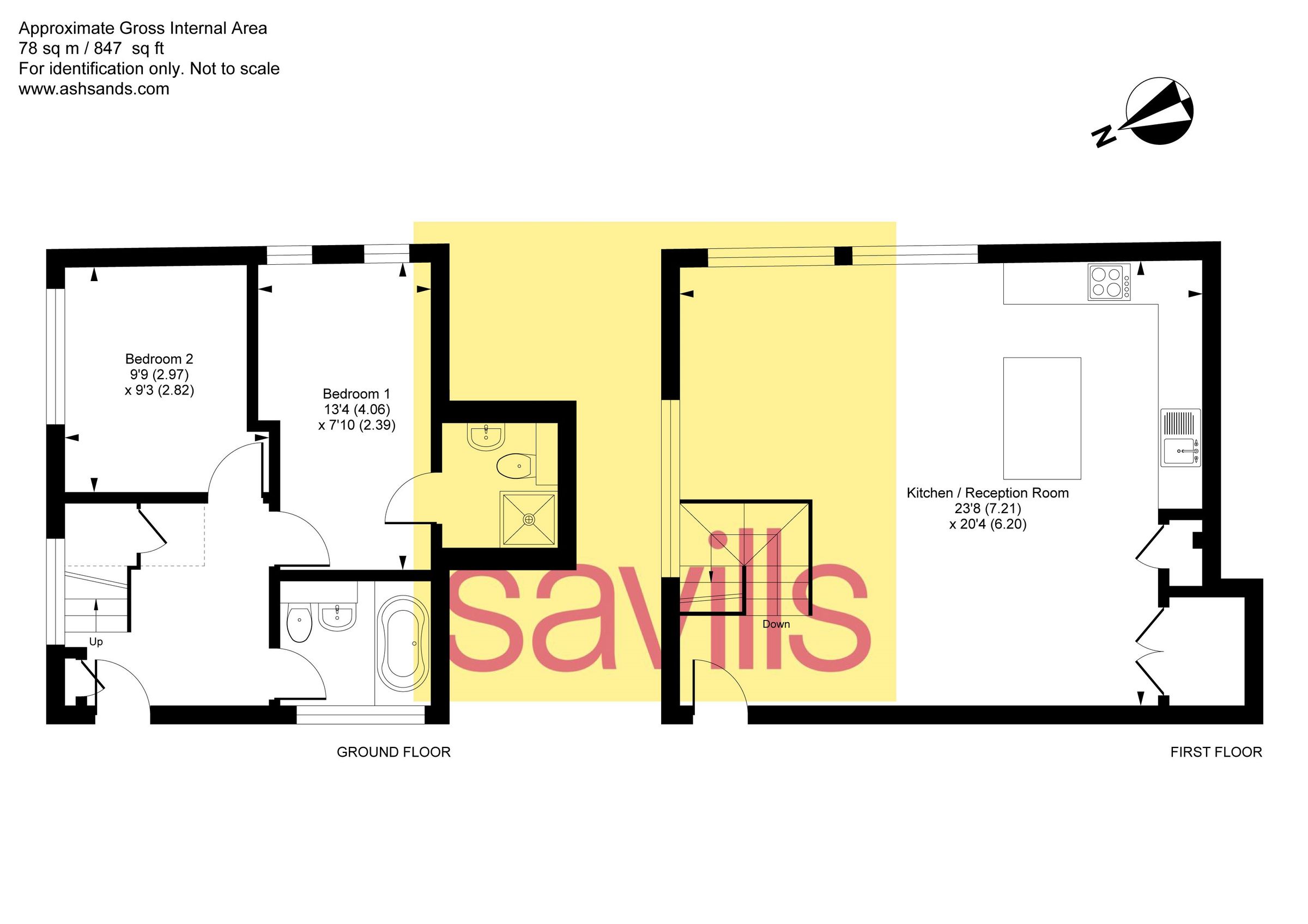 2 bed terraced house to rent in Old Palace, High Street, Brenchley