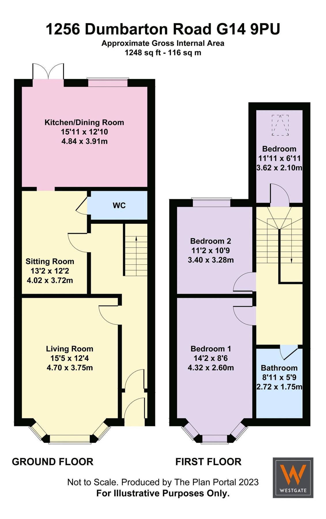 3 bed terraced house for sale in Dumbarton Road, Whiteinch, Glasgow G14