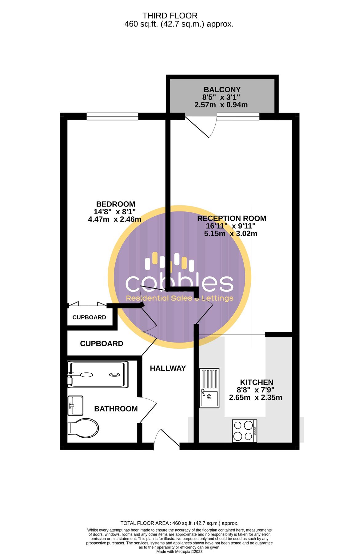 1 bed property for sale in Mount Place, The Mount, Guildford, Surrey