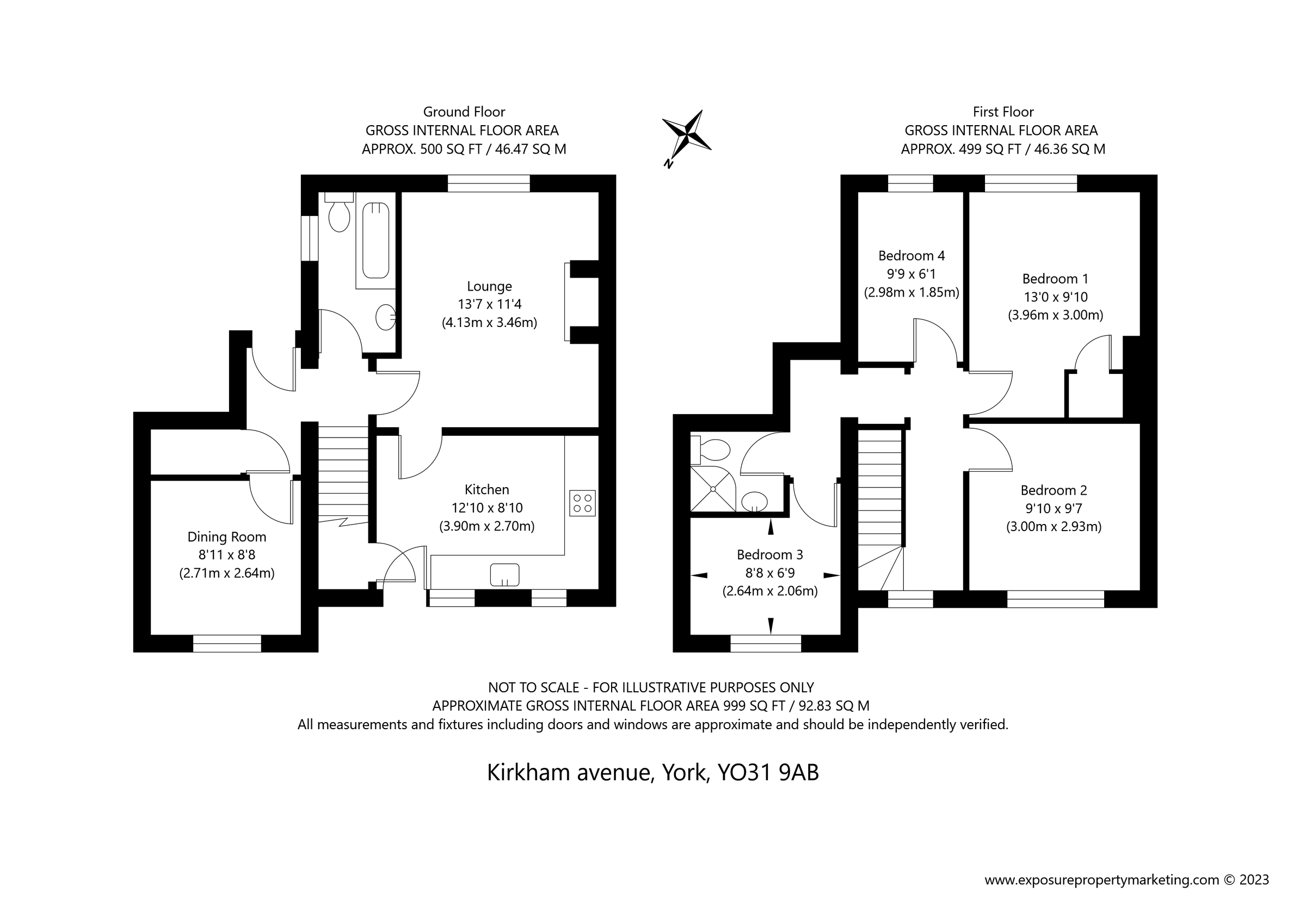 4 bed end terrace house for sale in Kirkham Avenue, York, North