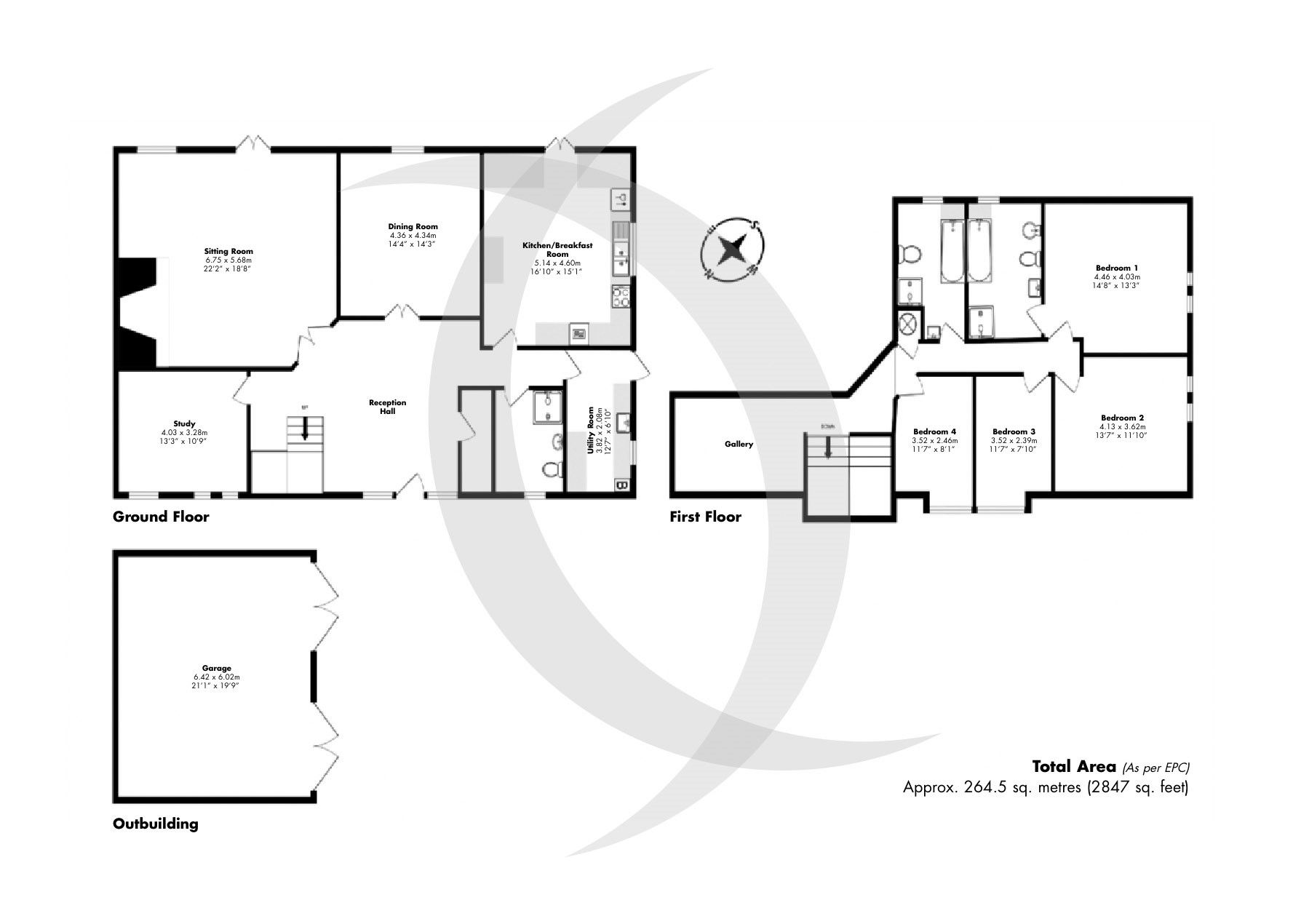 4 bed semidetached house for sale in Marley Lane, Finglesham, Deal