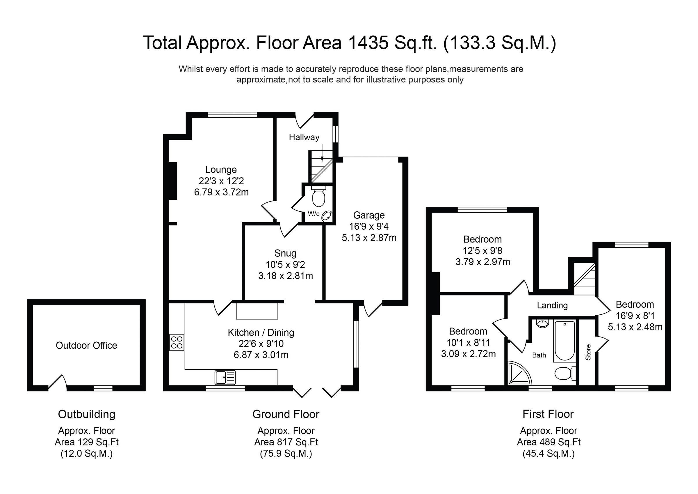 3 bed semidetached house for sale in Brick Kiln Lane, Rufford