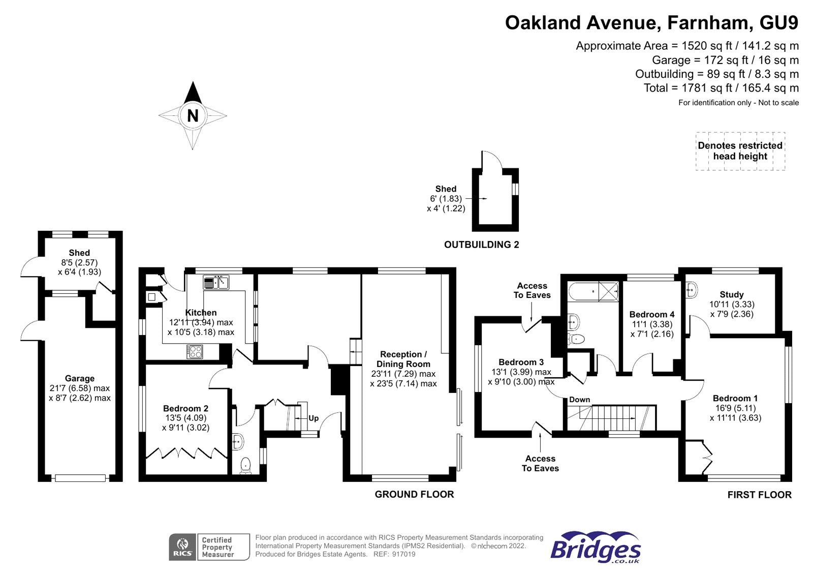 3 bed detached house for sale in Oakland Avenue, Farnham, Surrey GU9