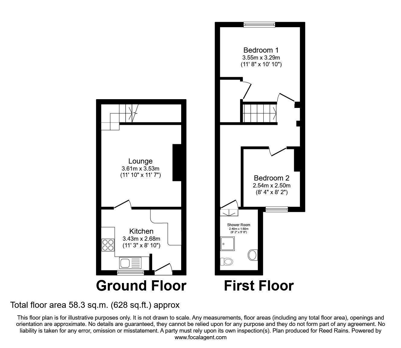 2 bed flat to rent in Ringwood Road, Brimington, Chesterfield