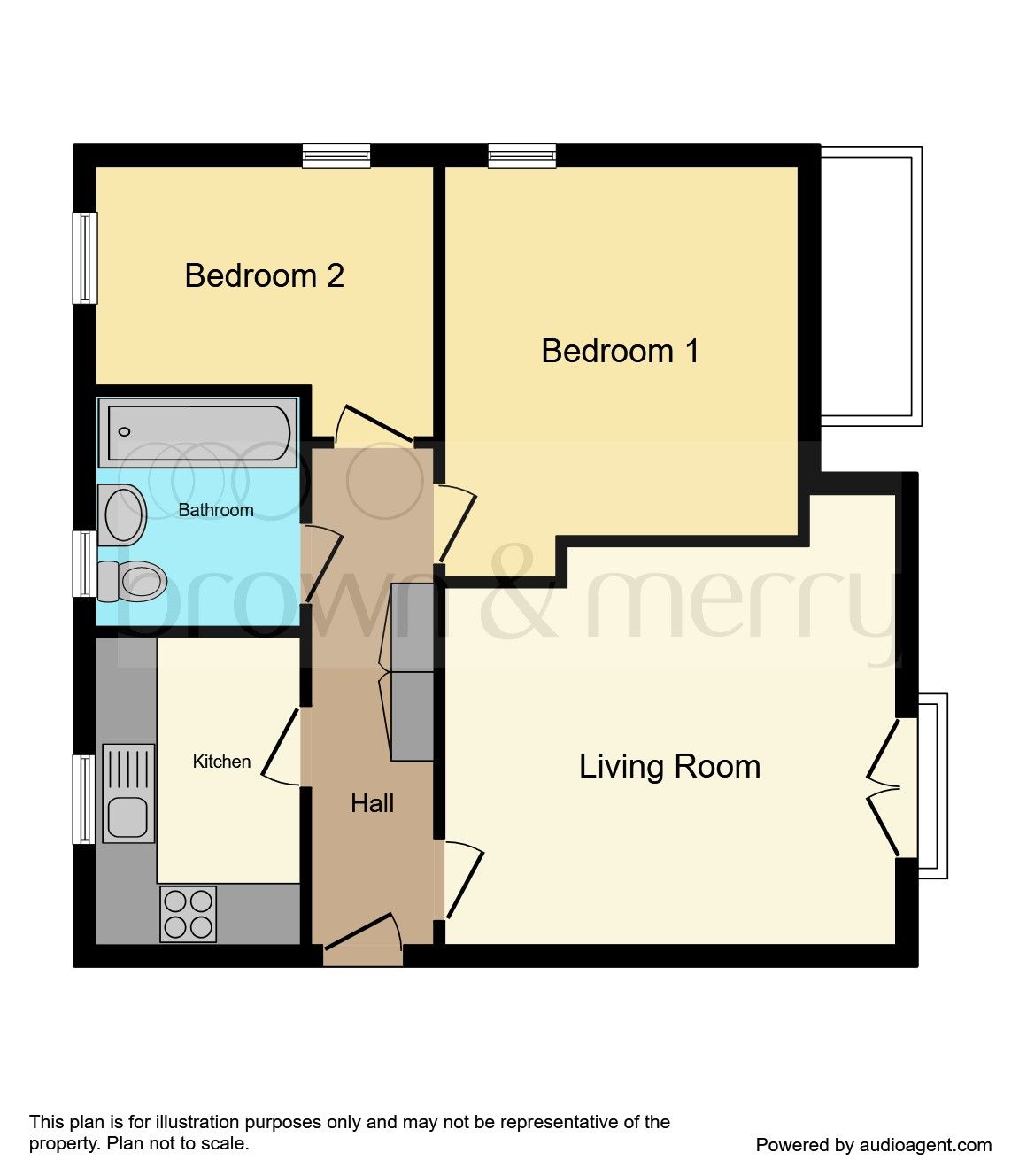 2 bed flat for sale in Vespasian Road, Fairfields, Milton Keynes MK11