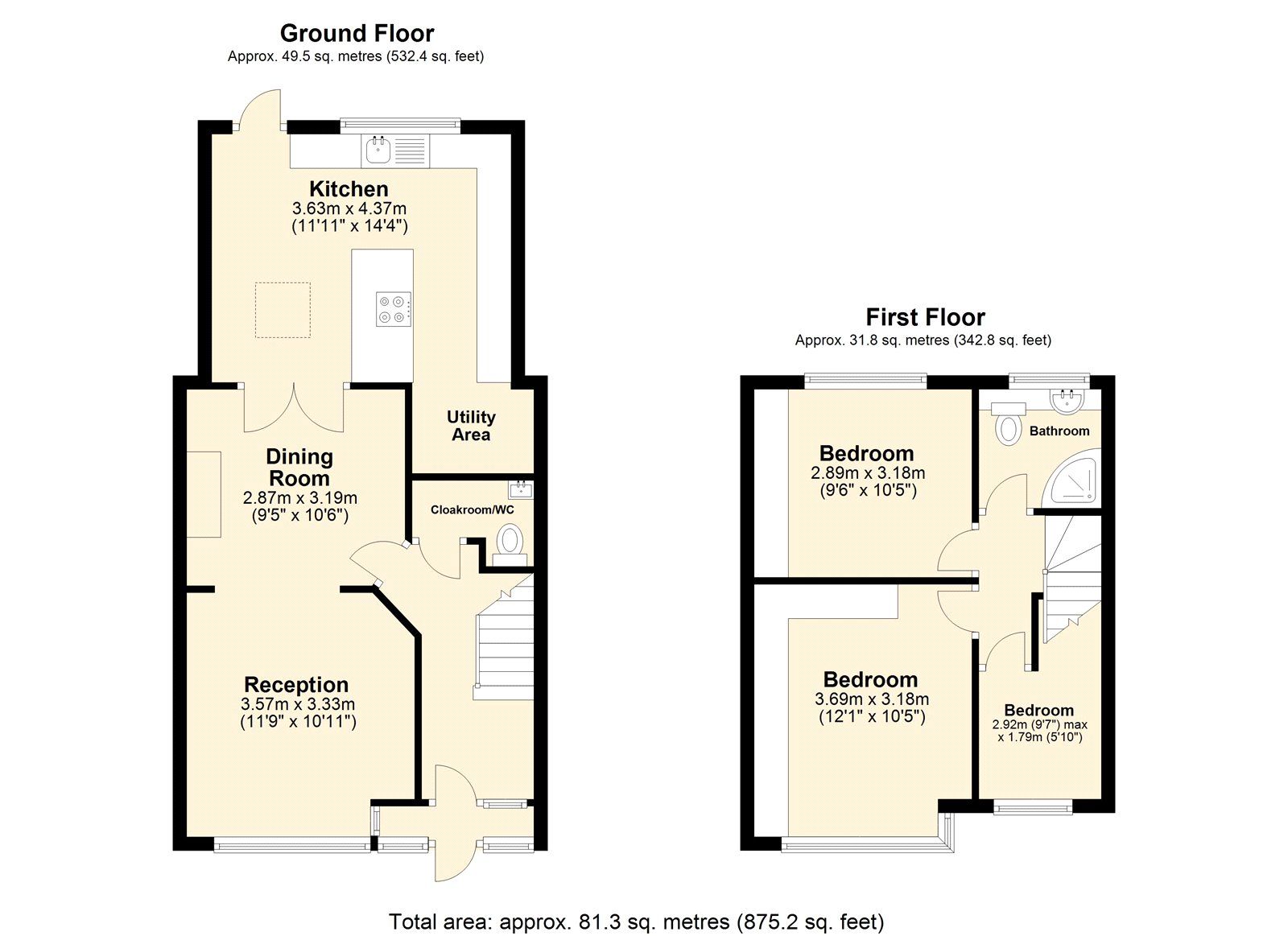 3 bed terraced house for sale in Heathview Avenue, Crayford, Dartford