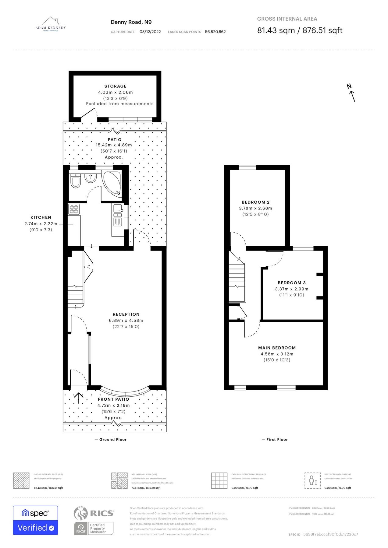 3 bed terraced house for sale in Denny Road, Edmonton, London N9 Zoopla