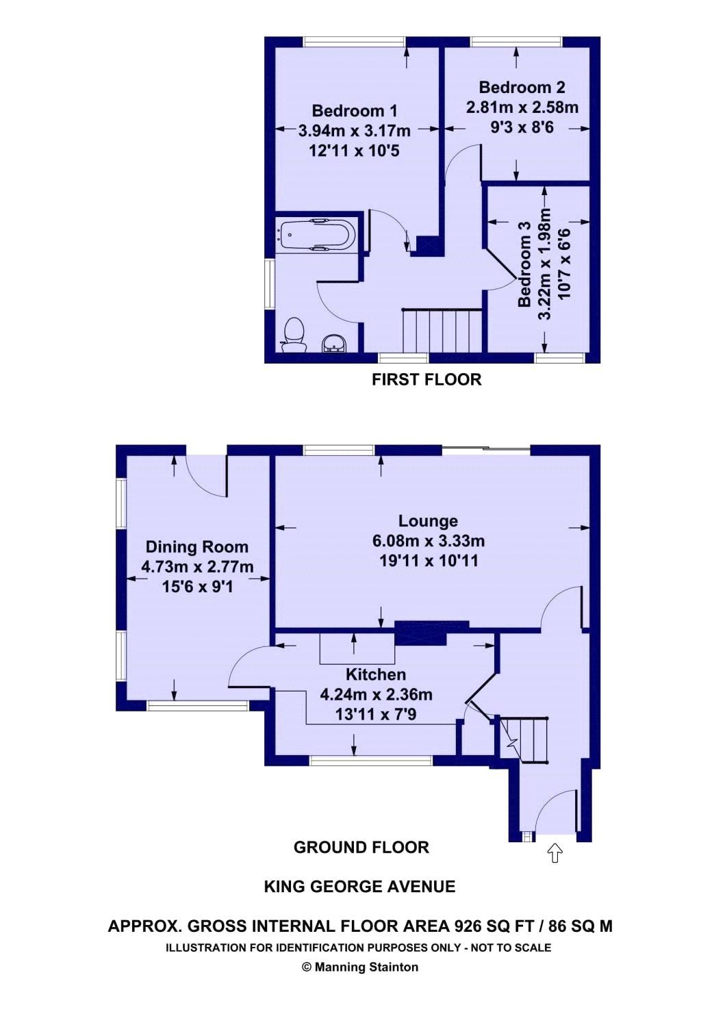 3 bed semidetached house for sale in King Avenue, Horsforth