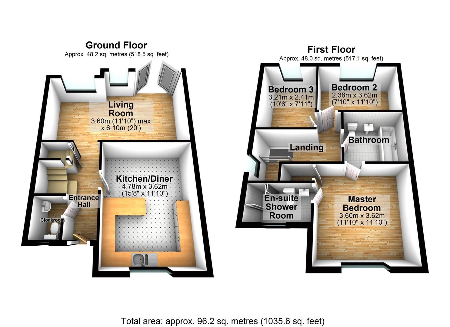 3 bed semidetached house to rent in Roman Way, Longtown, Hereford HR2