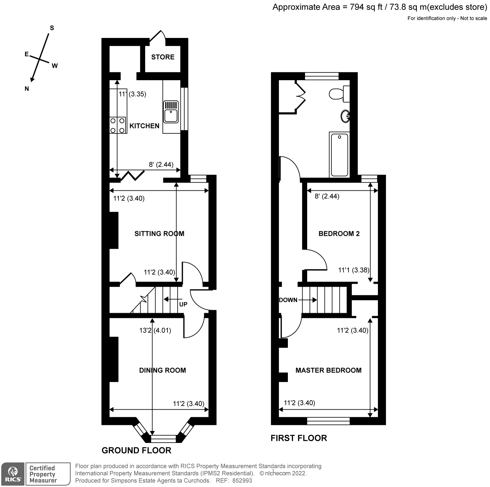 2 bed semidetached house for sale in Hawks Road, Kingston Upon Thames