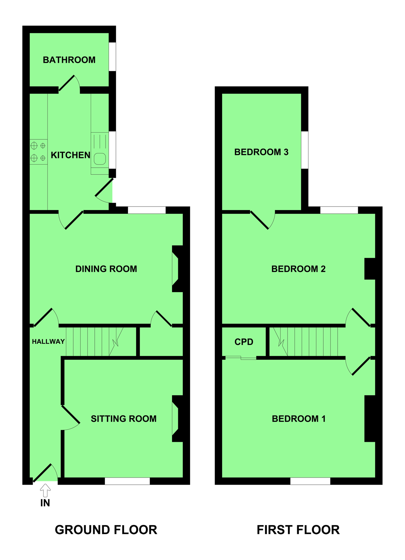 3 bed terraced house for sale in Admiralty Road, Great Yarmouth NR30