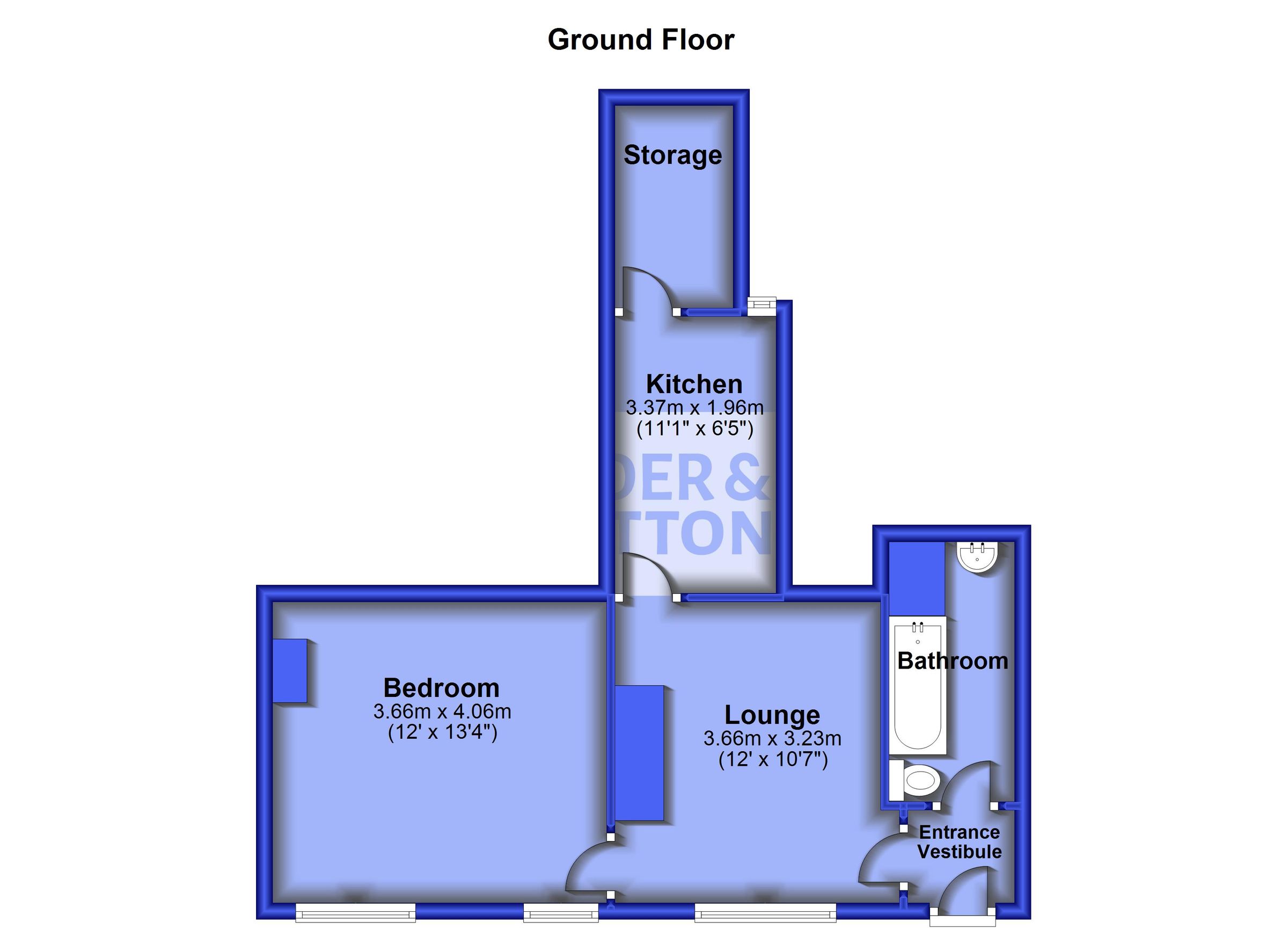 1 bed flat to rent in Manchester Road, Linthwaite, Huddersfield, West