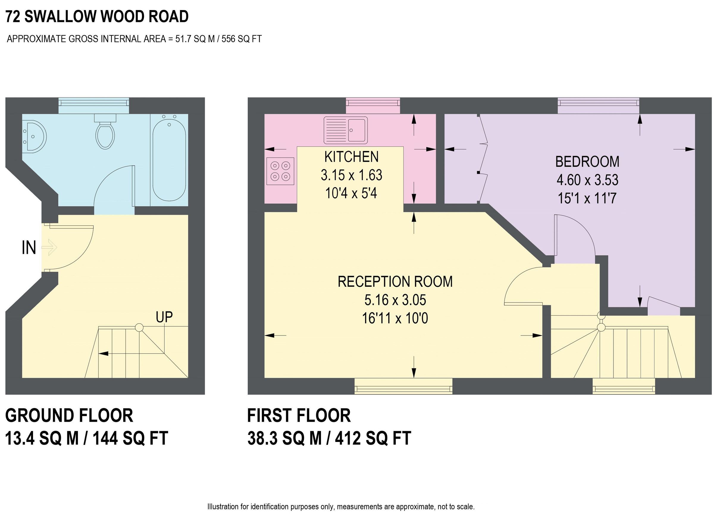 1 bed town house to rent in Swallow Wood Road, Swallownest, Sheffield