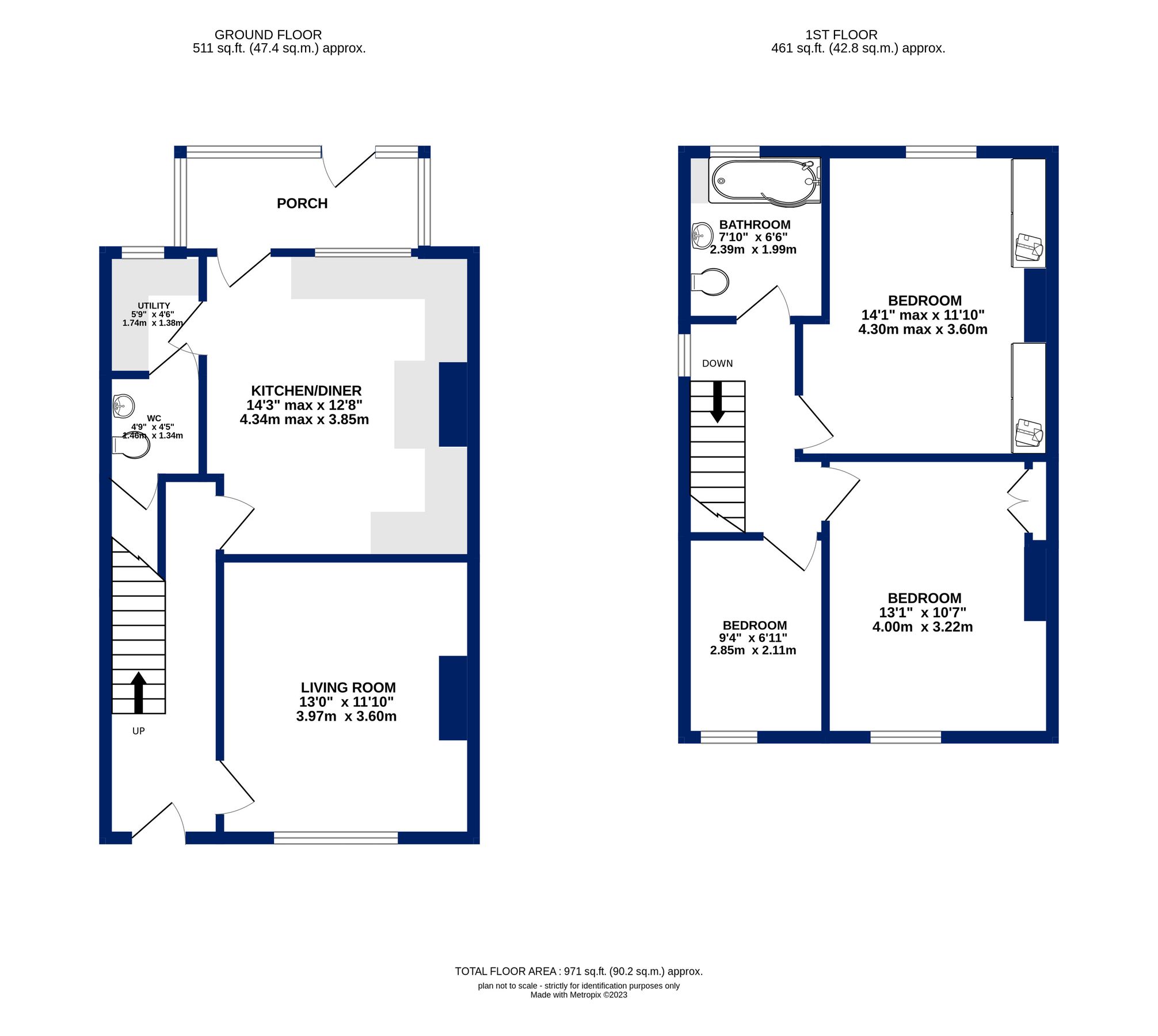 3 bed semidetached house for sale in Fall Lane, East Ardsley