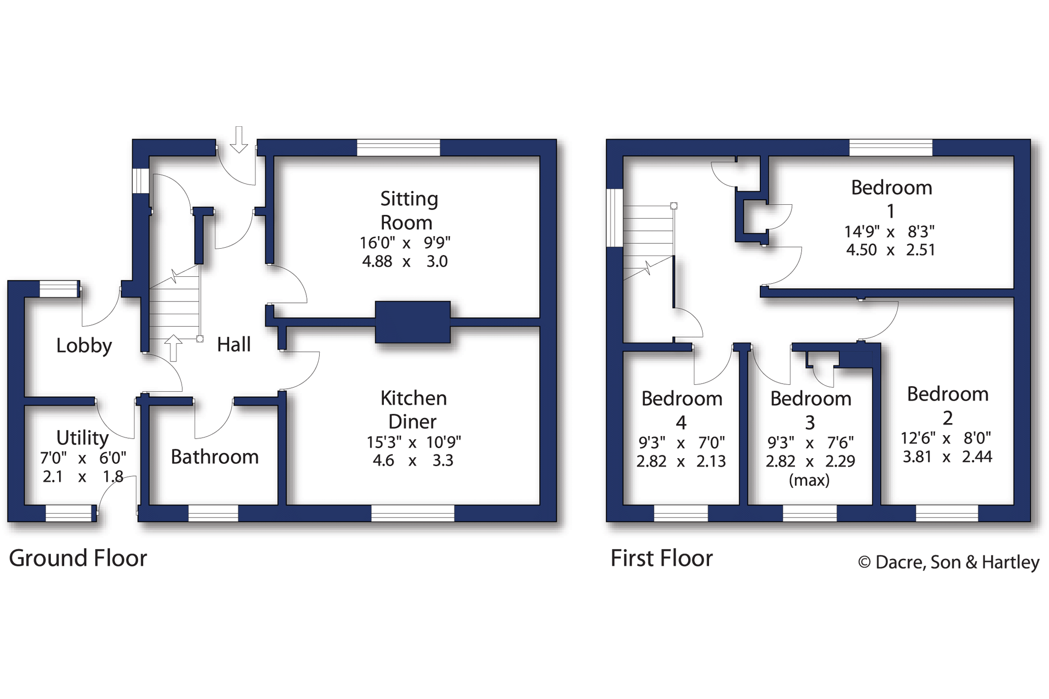 4 bed semidetached house for sale in The Whinfields, Summerbridge, Harrogate, North Yorkshire
