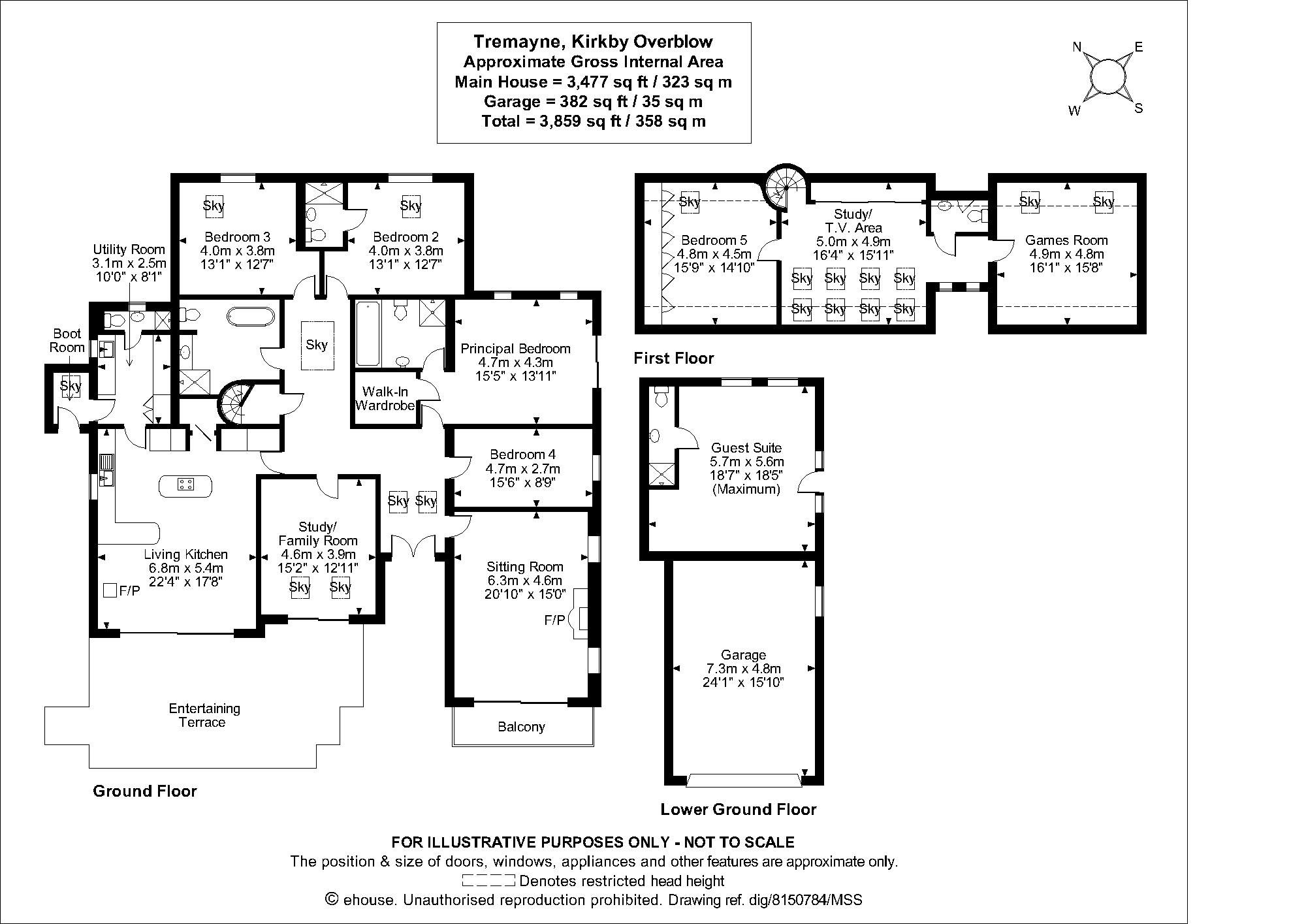 5 bed detached house for sale in Tremayne, Kirkby Overblow, Near