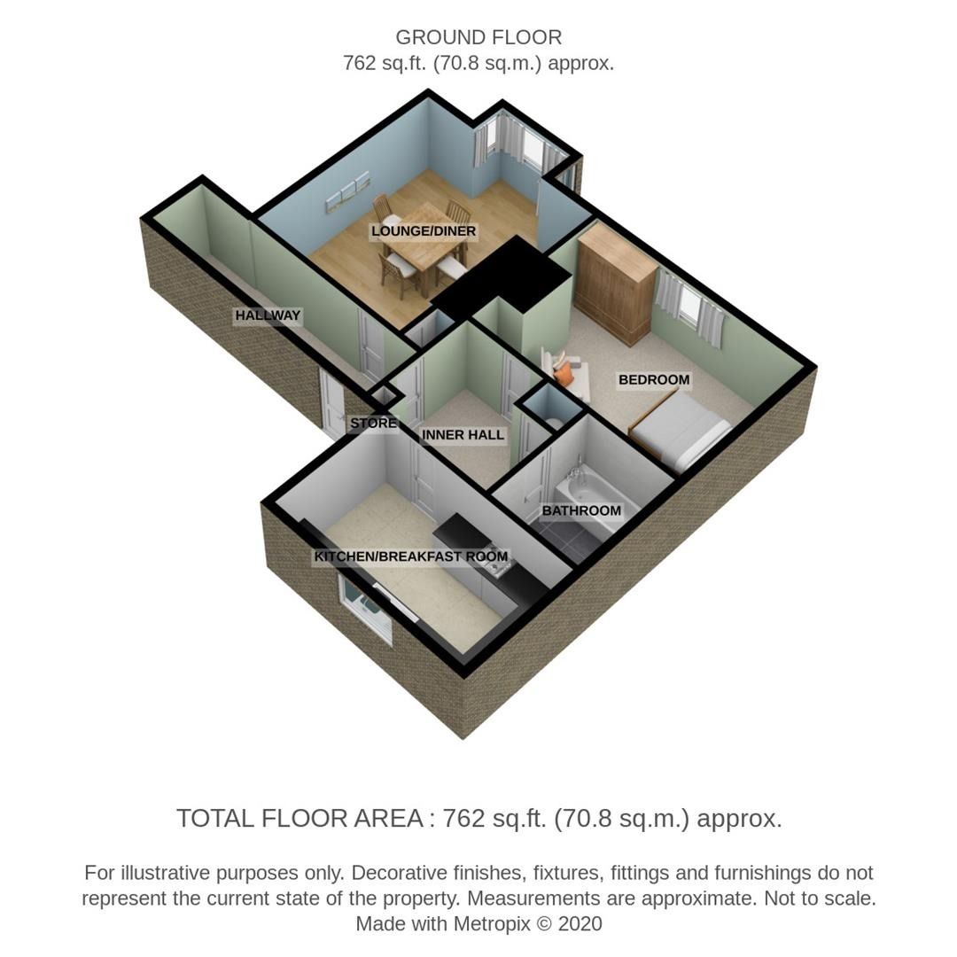 1 bed flat to rent in The Stables, Etwall Grove, Egginton Road, Etwall